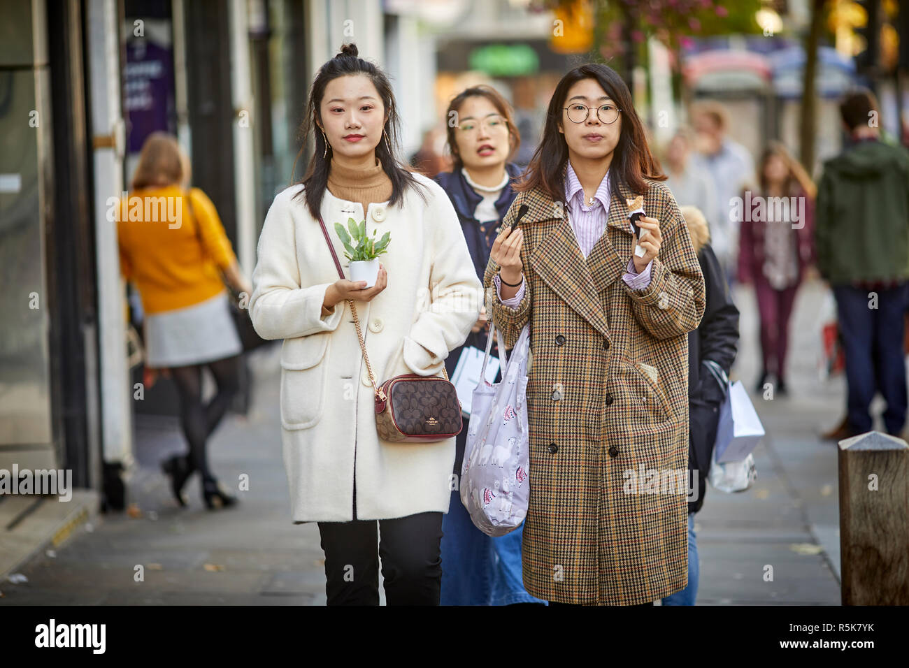 Das Stadtzentrum von Liverpool Bold Street Stockfoto