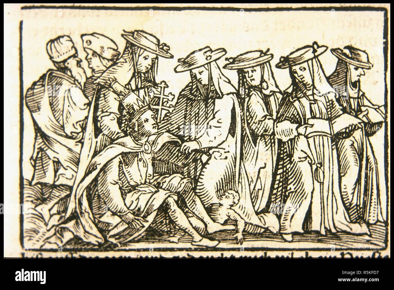 Die Päpstin. Museum: private Sammlung. Autor: Hans Burgkmair der Ältere. Stockfoto