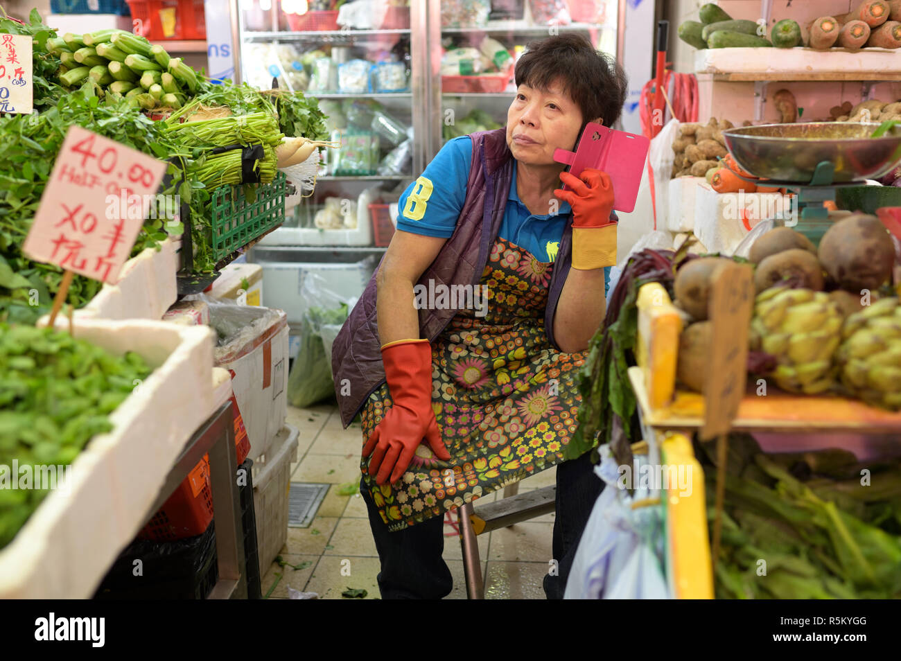 Szenen des täglichen Lebens, Hongkong CN Stockfoto