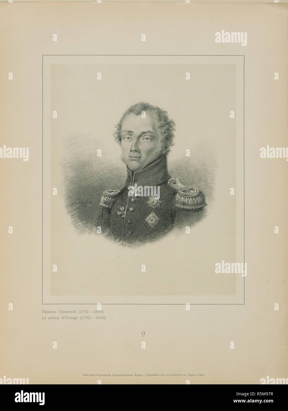 König Wilhelm II. Von den Niederlanden (1792–1849). Museum: Russische Staatsbibliothek, Moskau. Autor: Saint-Aubin, Louis de. Stockfoto