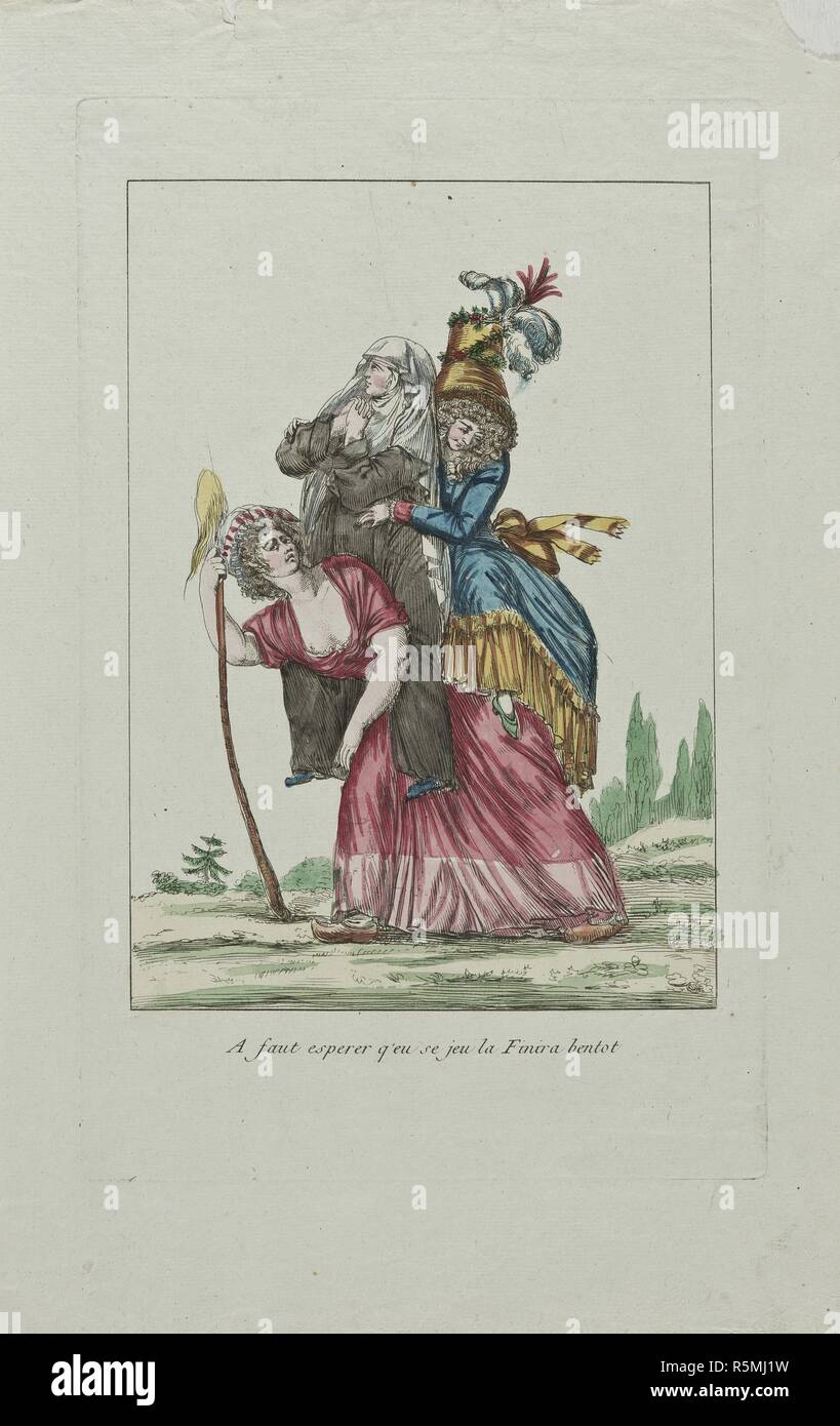 Ein faut esperer q'Eu se jeu la Finira bentot (sollten Sie hoffen, dass dieses Spiel wird bald vorbei sein). Der dritte Stand. Museum: private Sammlung. Autor: anonym. Stockfoto