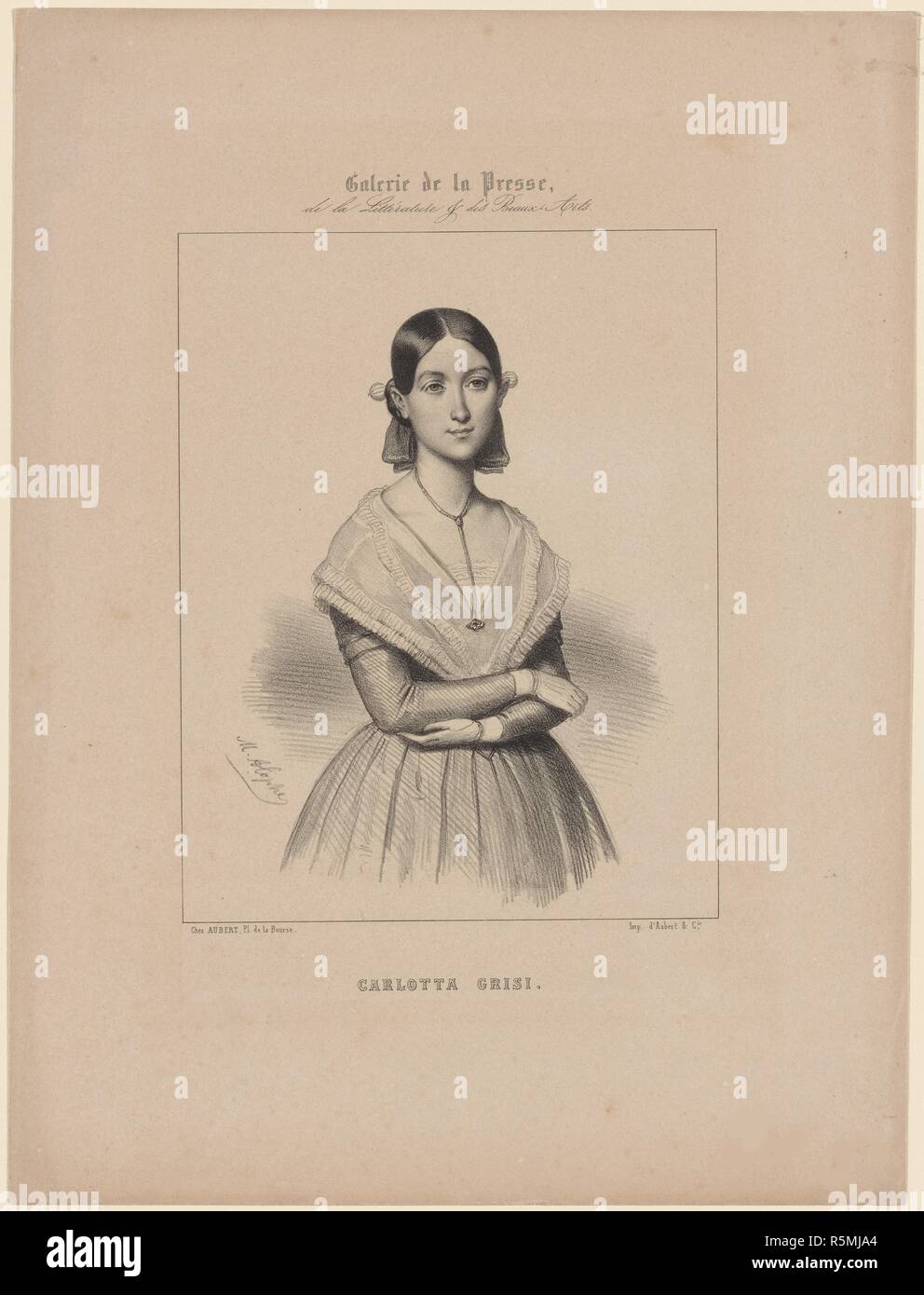 Ballett Tänzerin Carlotta Grisi (1819-1899). Museum: private Sammlung. Thema: Marie-Alexandre Menut Alophe,. Stockfoto