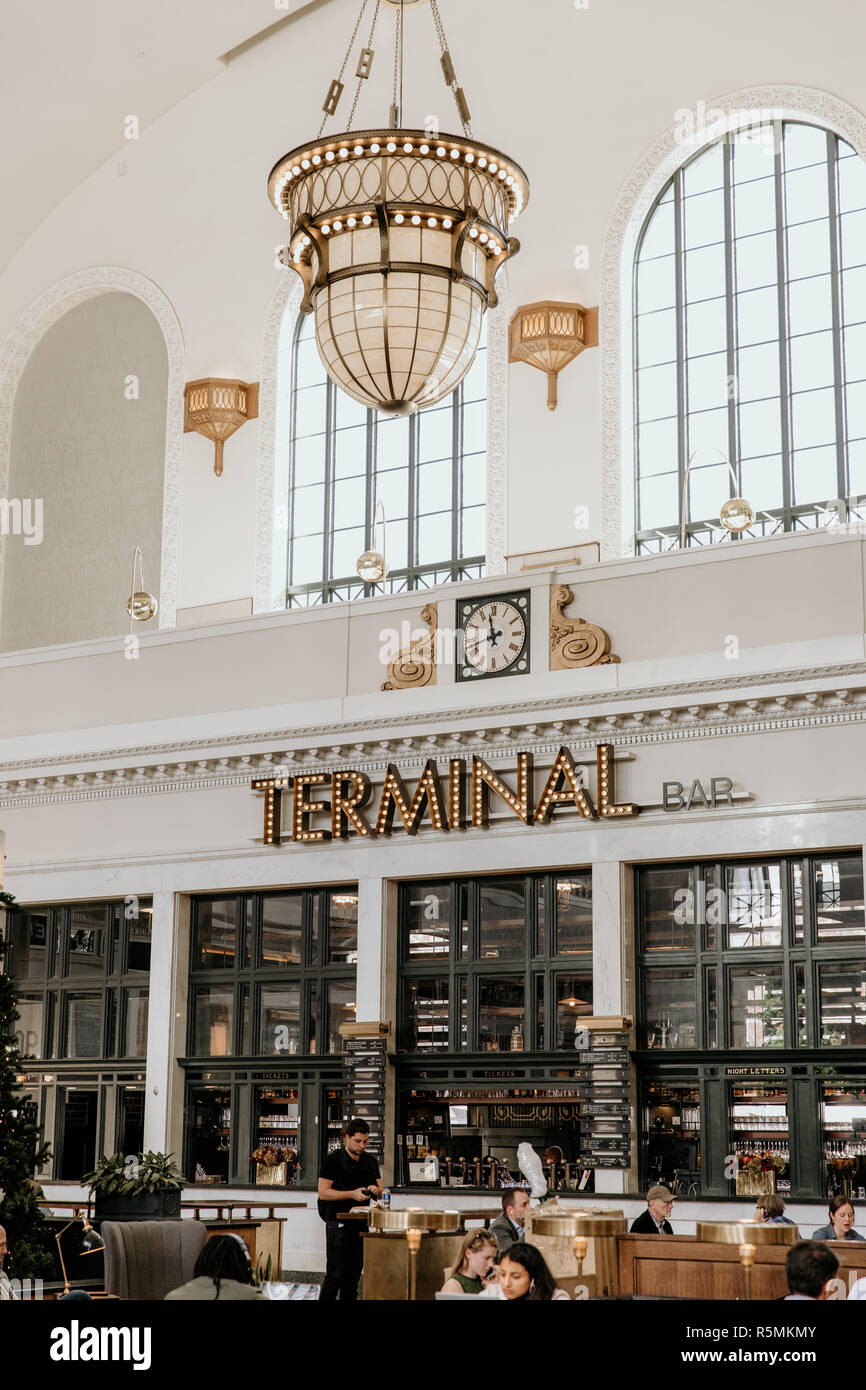 UNION STATION & TERMINAL BAR, Denver Stockfoto