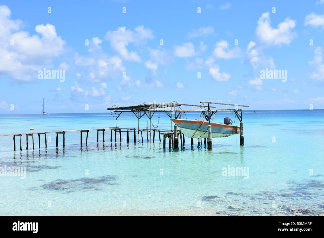 Fakarava, Französisch-Polynesien Stockfoto
