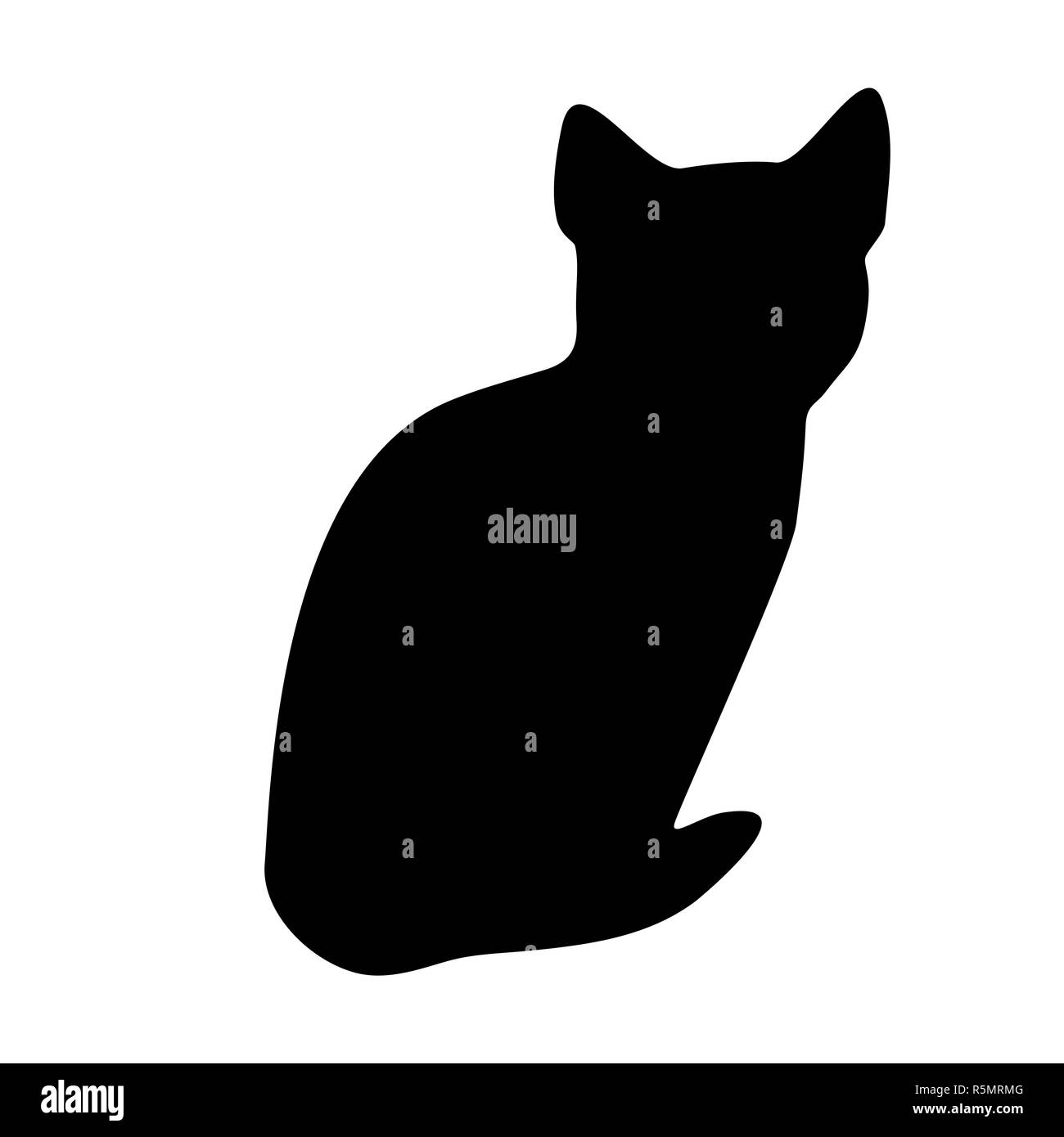 Katzen-Sammlung - Vektor-silhouette Stockfoto