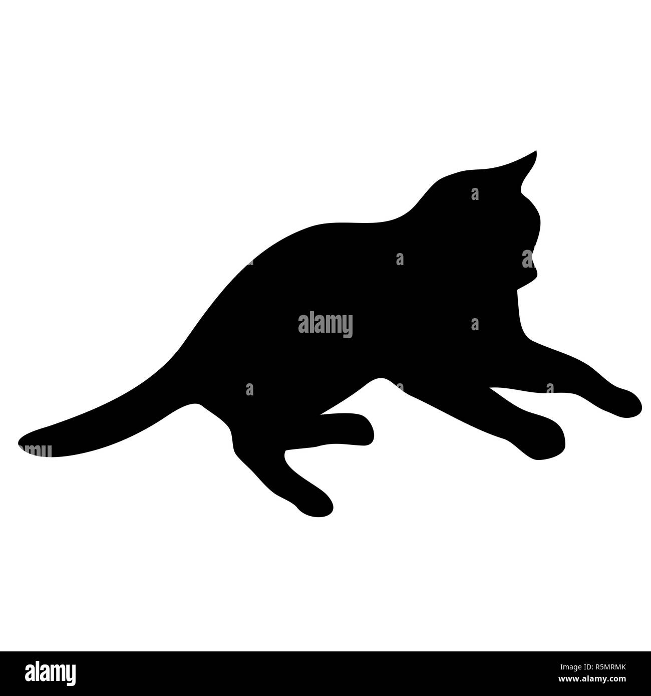 Katzen-Sammlung - Vektor-silhouette Stockfoto