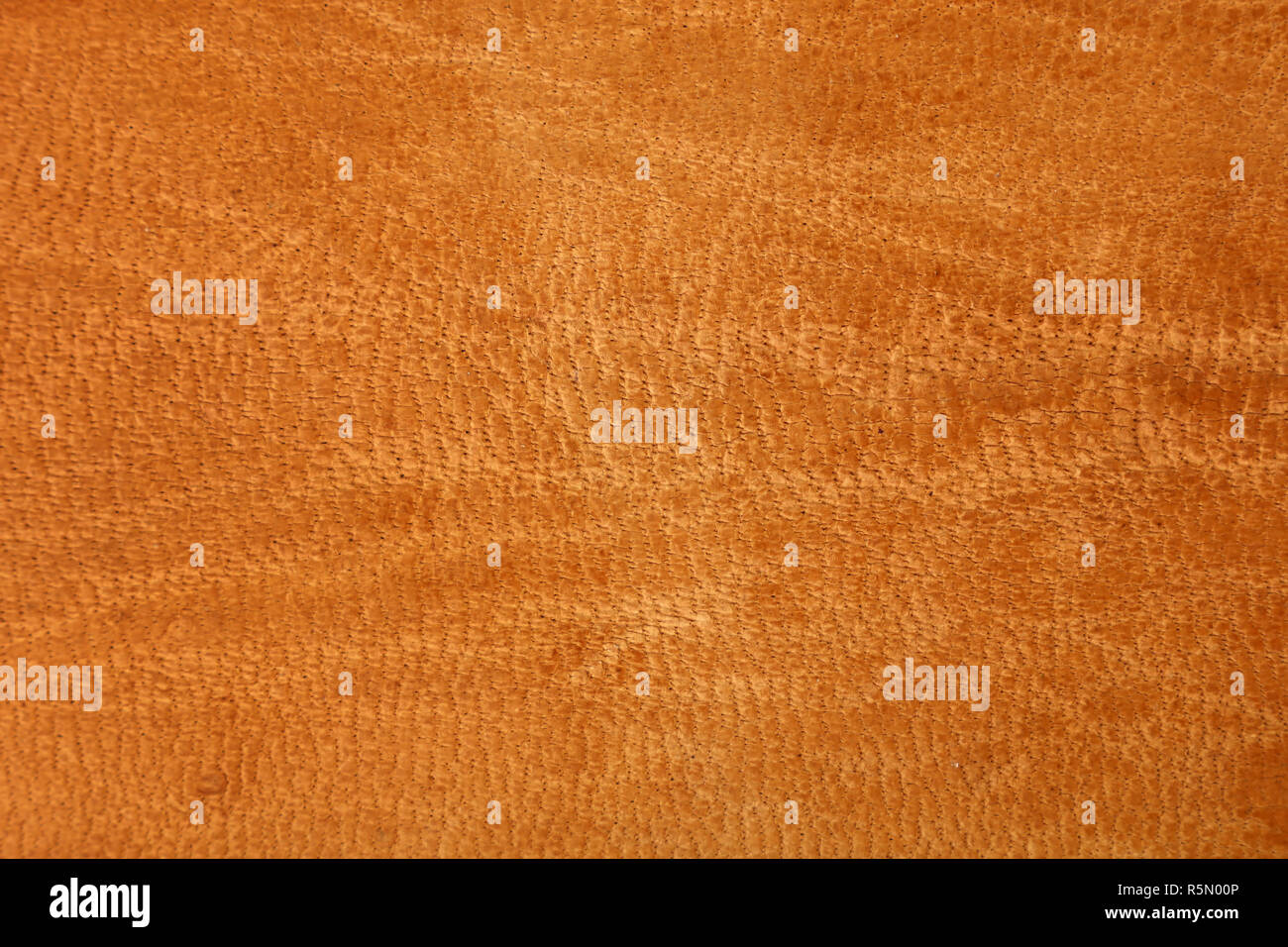 Alte braune orange Leder Hintergrund Textur Stockfoto