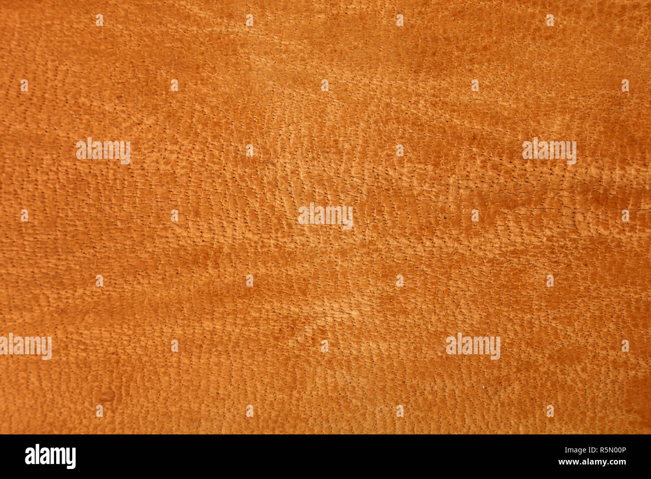 Alte braune orange Leder Hintergrund Textur Stockfoto