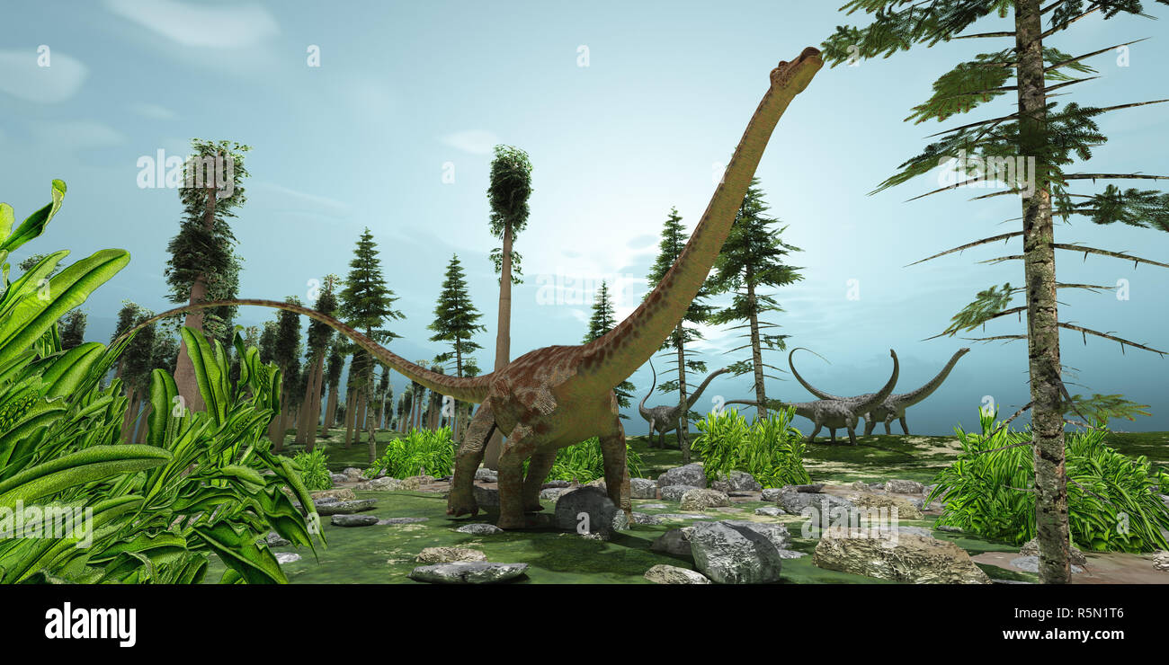 Diplodocus-Welt Stockfoto