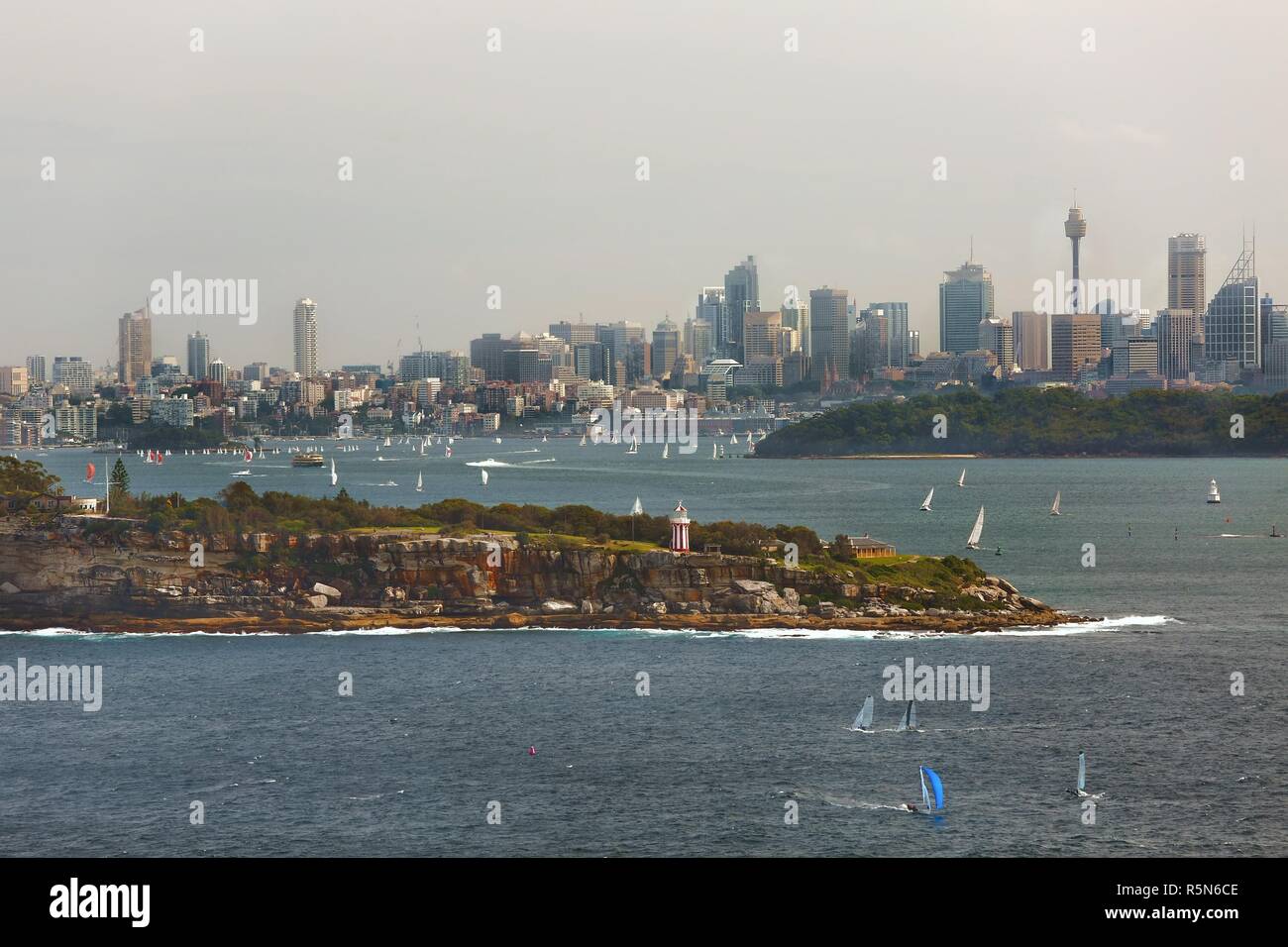 Sydney City Blick von North Head Stockfoto