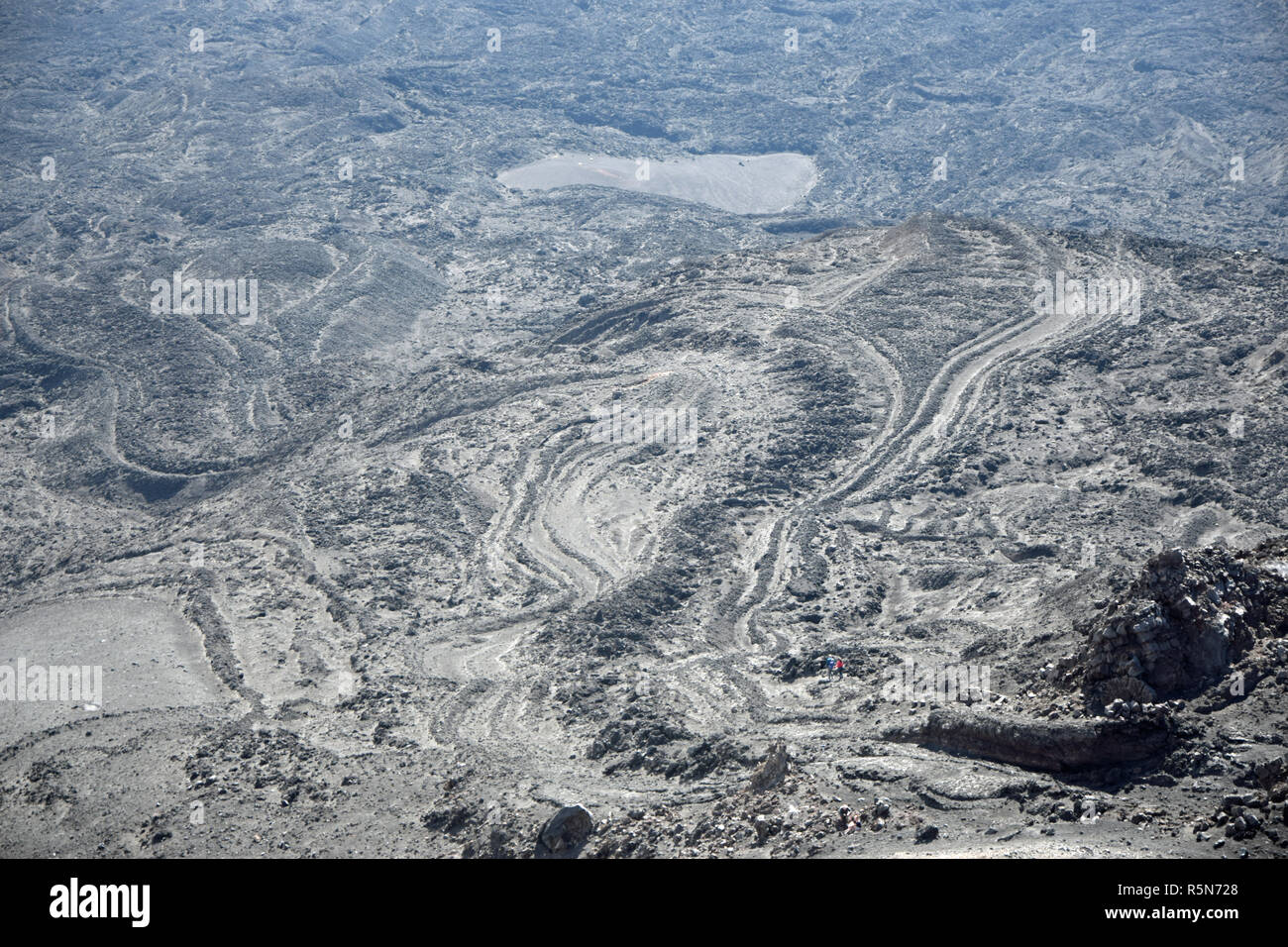 Lava am Ätna Stockfoto