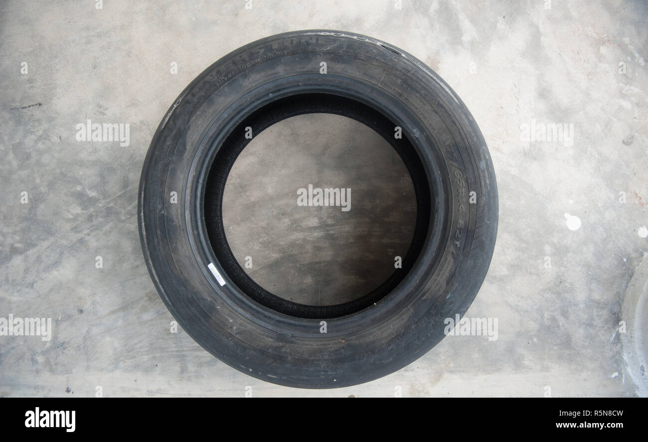 Alte Reifen verwendet Stockfoto