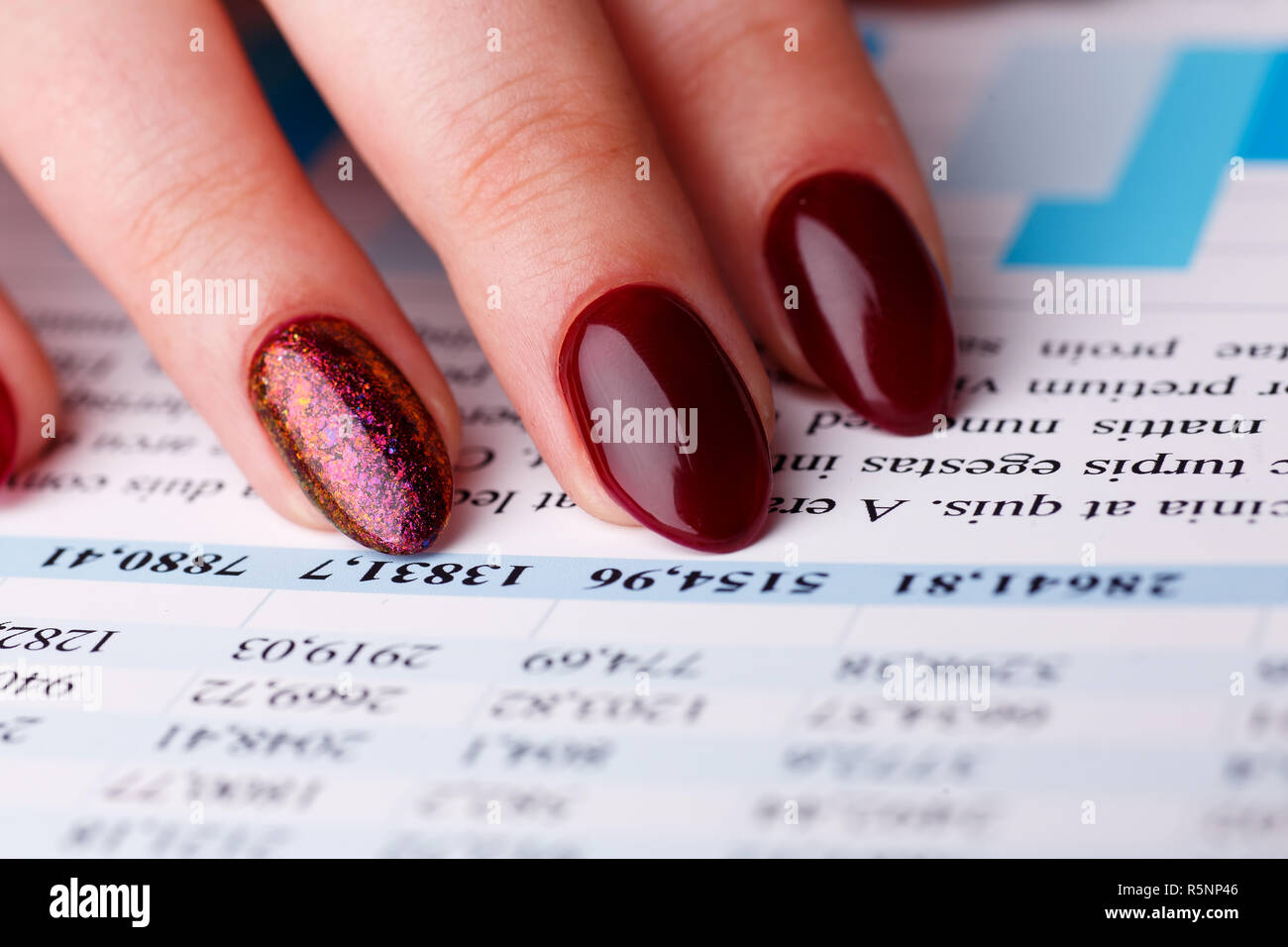 Weibliche arm point Finger in der Grafik Stockfoto