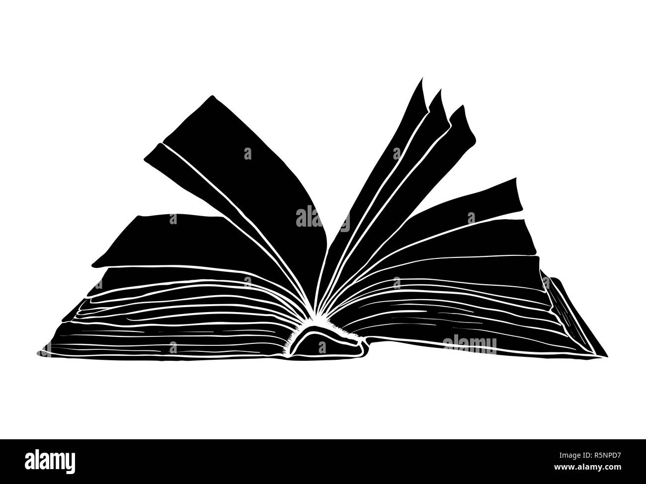 Offenes Buch Vektor Symbol Icon Design Schone Abbildung Auf Weissem Hintergrund Stockfotografie Alamy