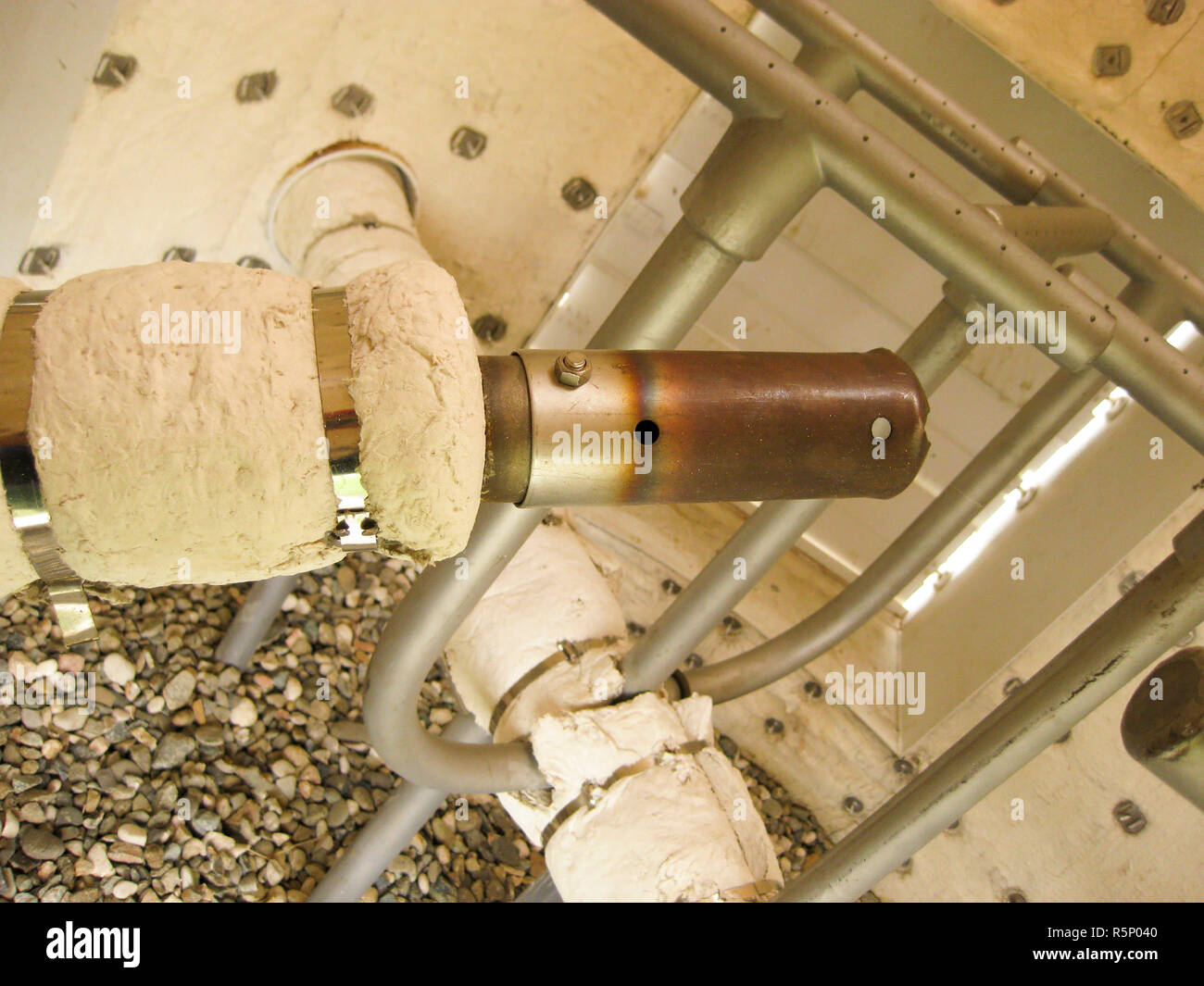 Gaskocher im Fackel System des geschlossenen Typs, aussehen Stockfoto