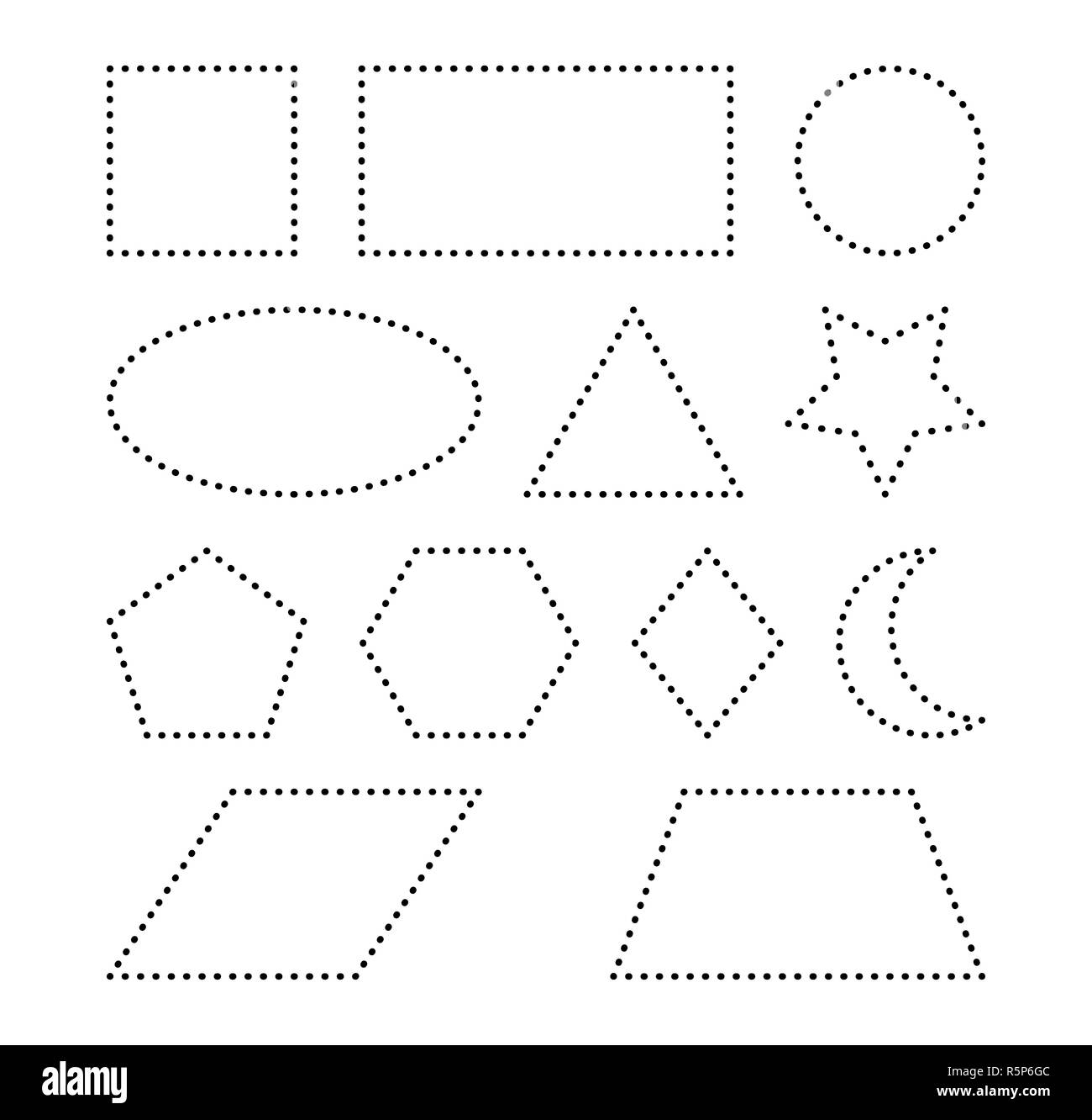 Geometrische Formen Vektor symbol Icon Design. Stockfoto