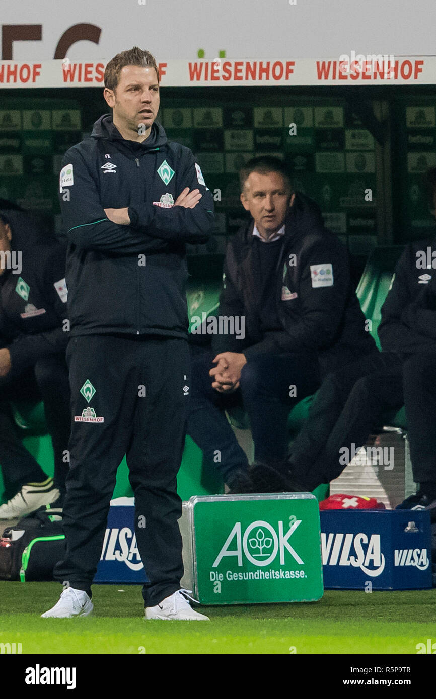Bremen Weserstadion 01 12 2018 Saison 2018 2019 Bundesliga Ergebnis 1 2 Werder Bremen Trainer Florian