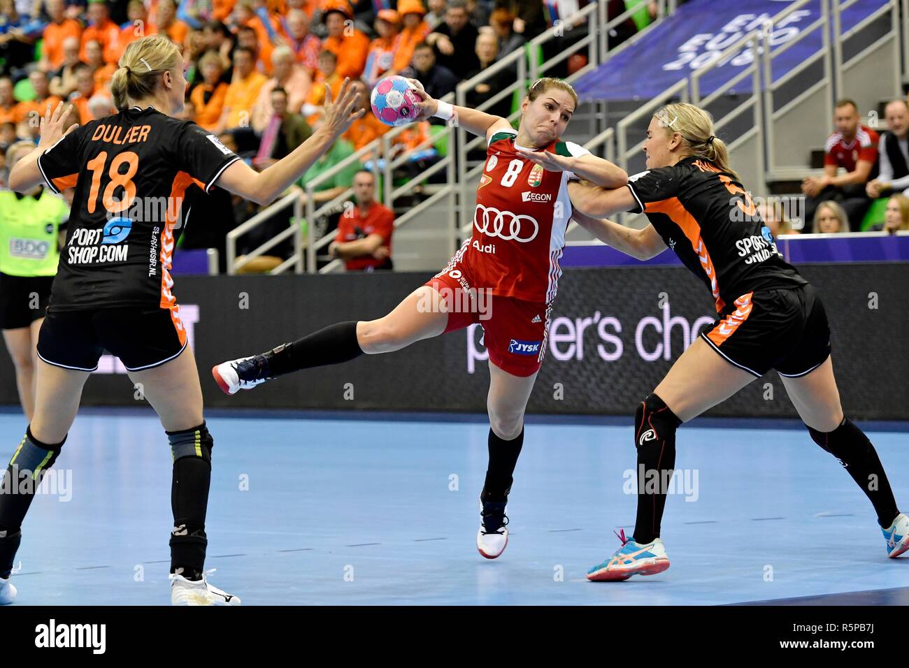01-12-2018 Handball: 13. der Frauen HANDBALL WM: HONGARIJE - NEDERLAND: montbeliard Aniko Kovacsics (HUN) Credit: Soenar Chamid/LBA/Alamy leben Nachrichten Stockfoto