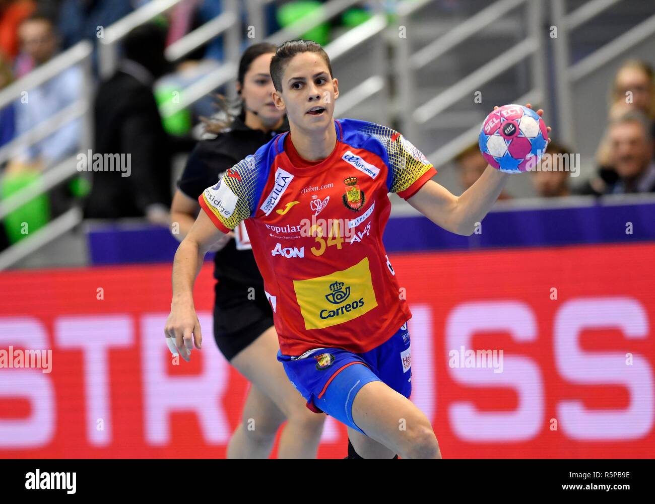 01-12-2018 Handball: 13. der Frauen HANDBALL WM: SPANIEN - KROATIEN: montbeliard Credit: Soenar Chamid/LBA/Alamy leben Nachrichten Stockfoto