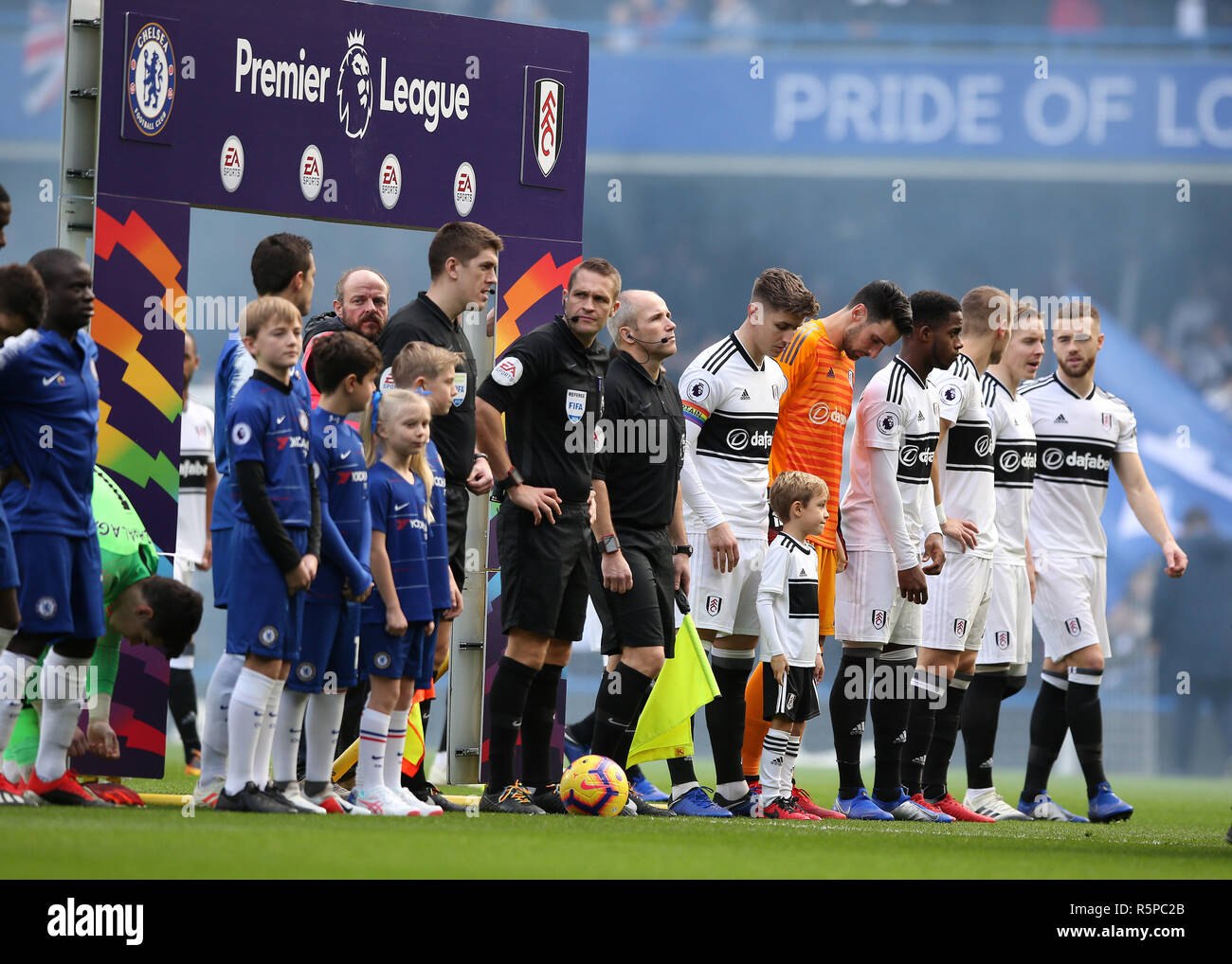 Stamford Bridge London Uk 2 Dez 18 Epl Premier League Fussball Chelsea Und Fulham Die Mannschaften