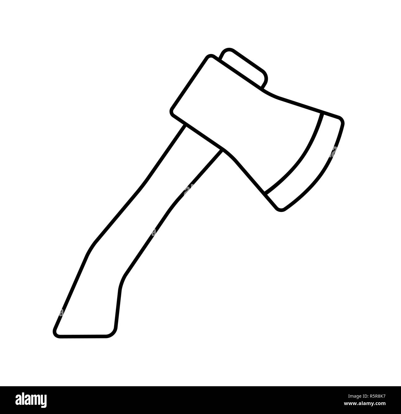 Cartoon Axt, Beil silhouette Vektor symbol Icon Design. Stockfoto