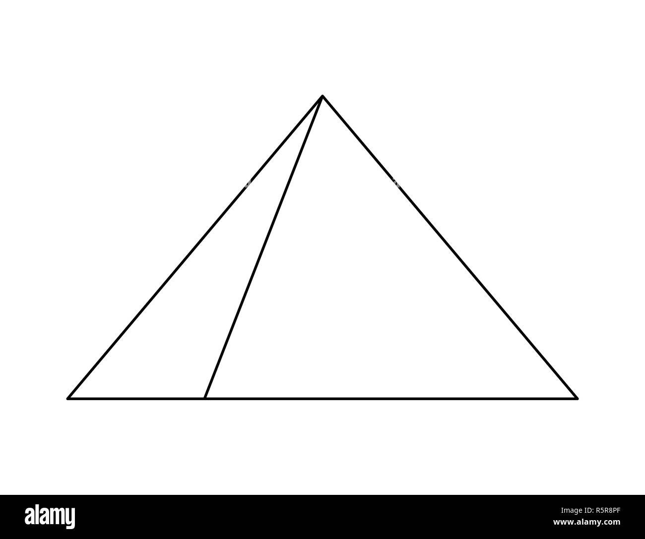 Ägyptischen Pyramiden Vektor symbol Icon Design Stockfoto