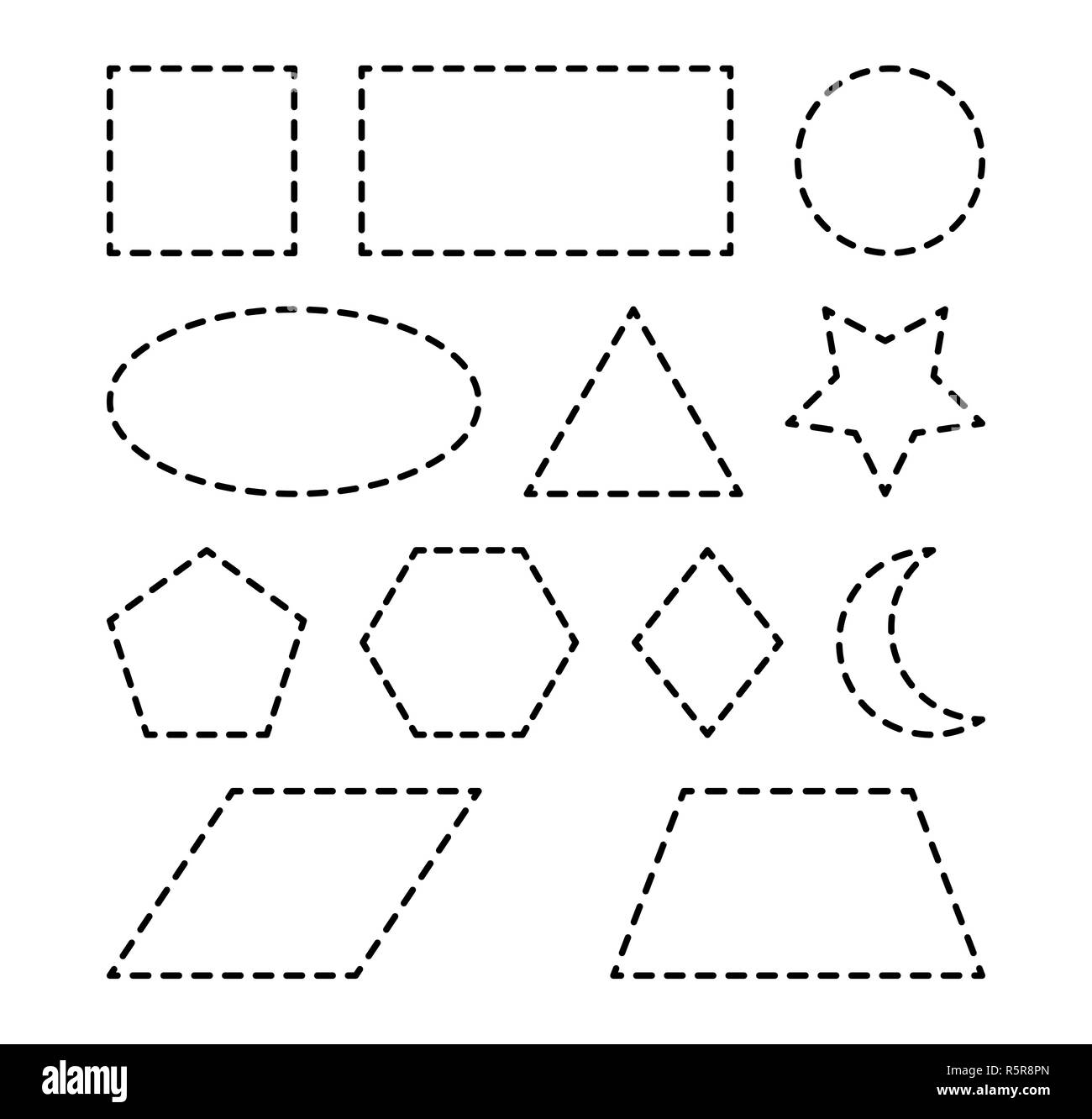 Geometrische Formen Vektor symbol Icon Design. Stockfoto