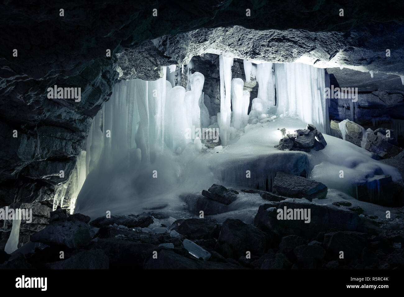 Die Eishöhle Stockfoto