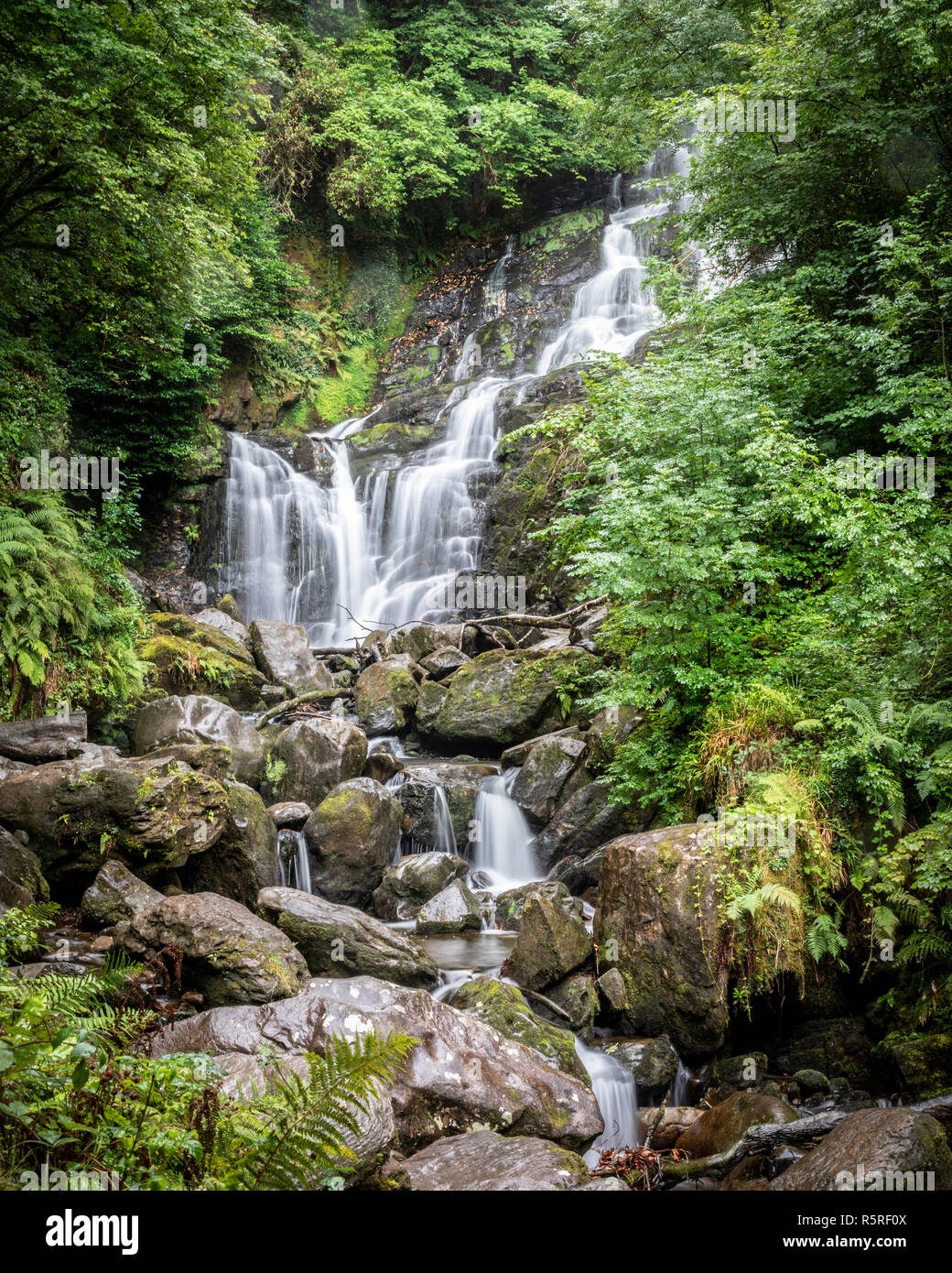 Torc Wasserfall, Killarney, Co.Kerry, Irland. Stockfoto