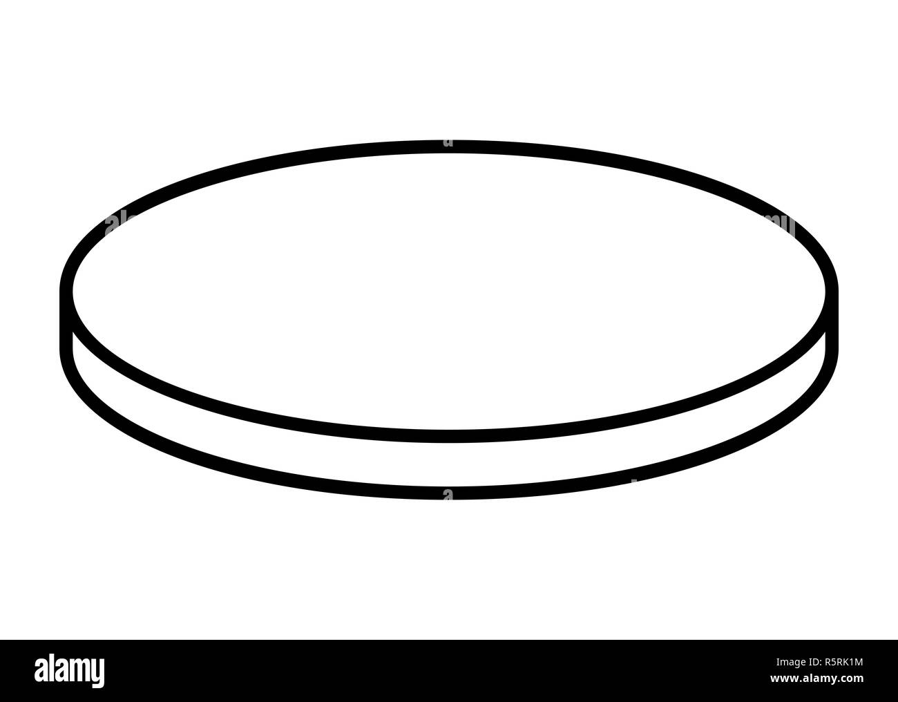 Cartoon Münze Vektor symbol Icon Design Überblick Stockfoto