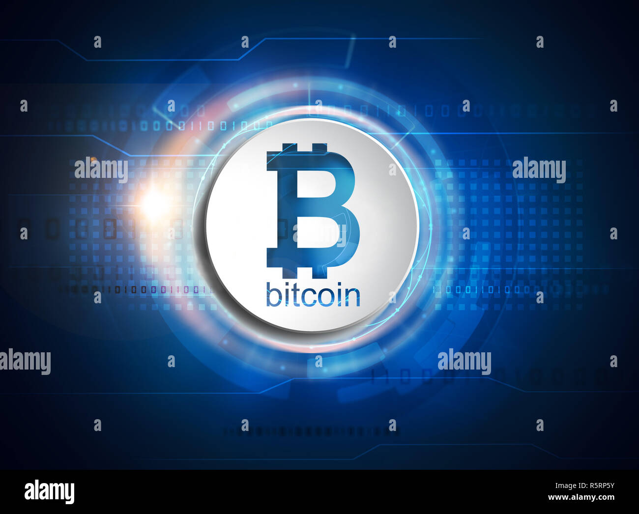 Bitcoin Symbol Stockfoto