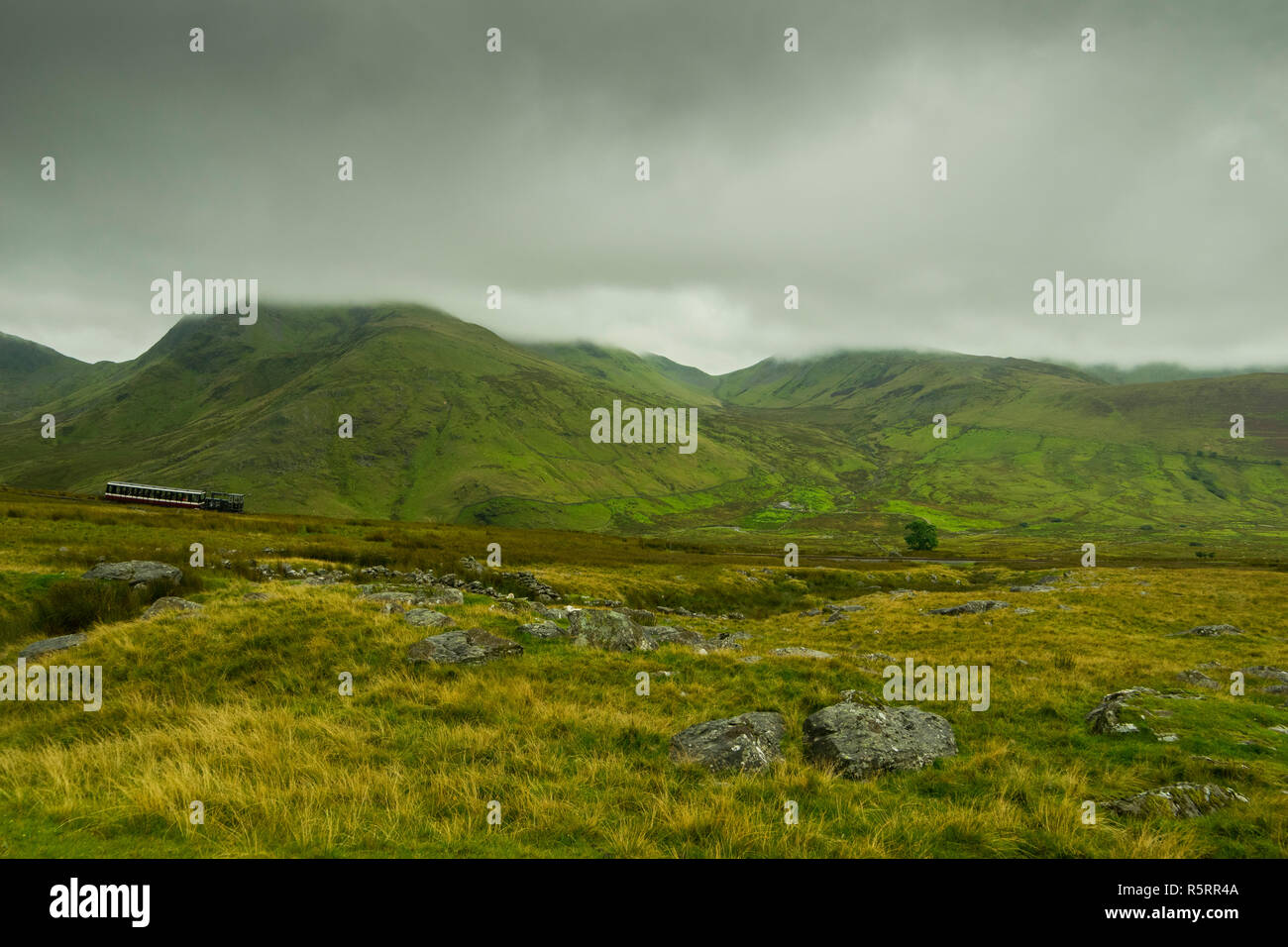 Die schöne Landschaft des Snowdonia National Park. Stockfoto