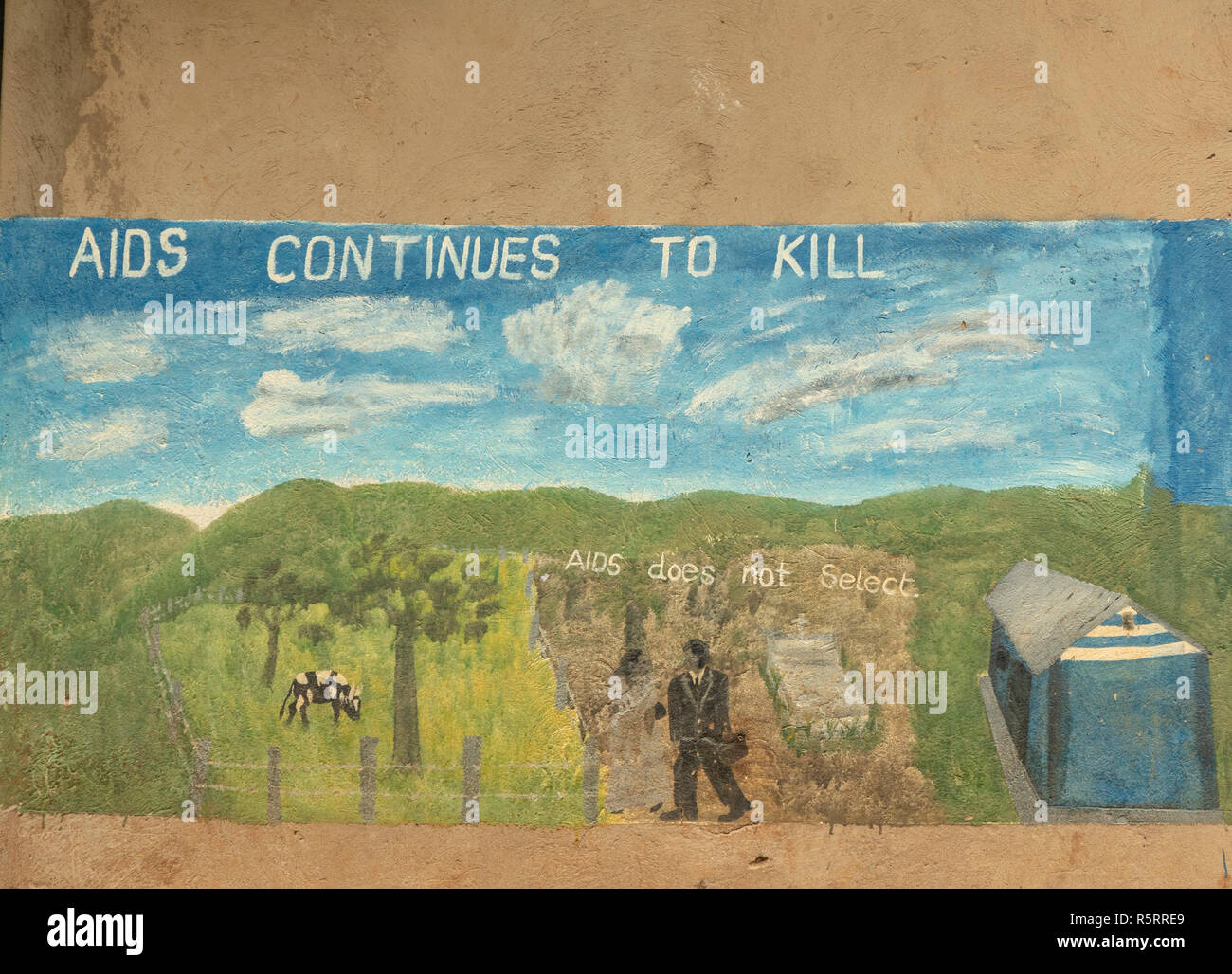 Melden Aids weiterhin in der Grundschule, Bigodi zu töten, westlichen Uganda, Afrika Stockfoto