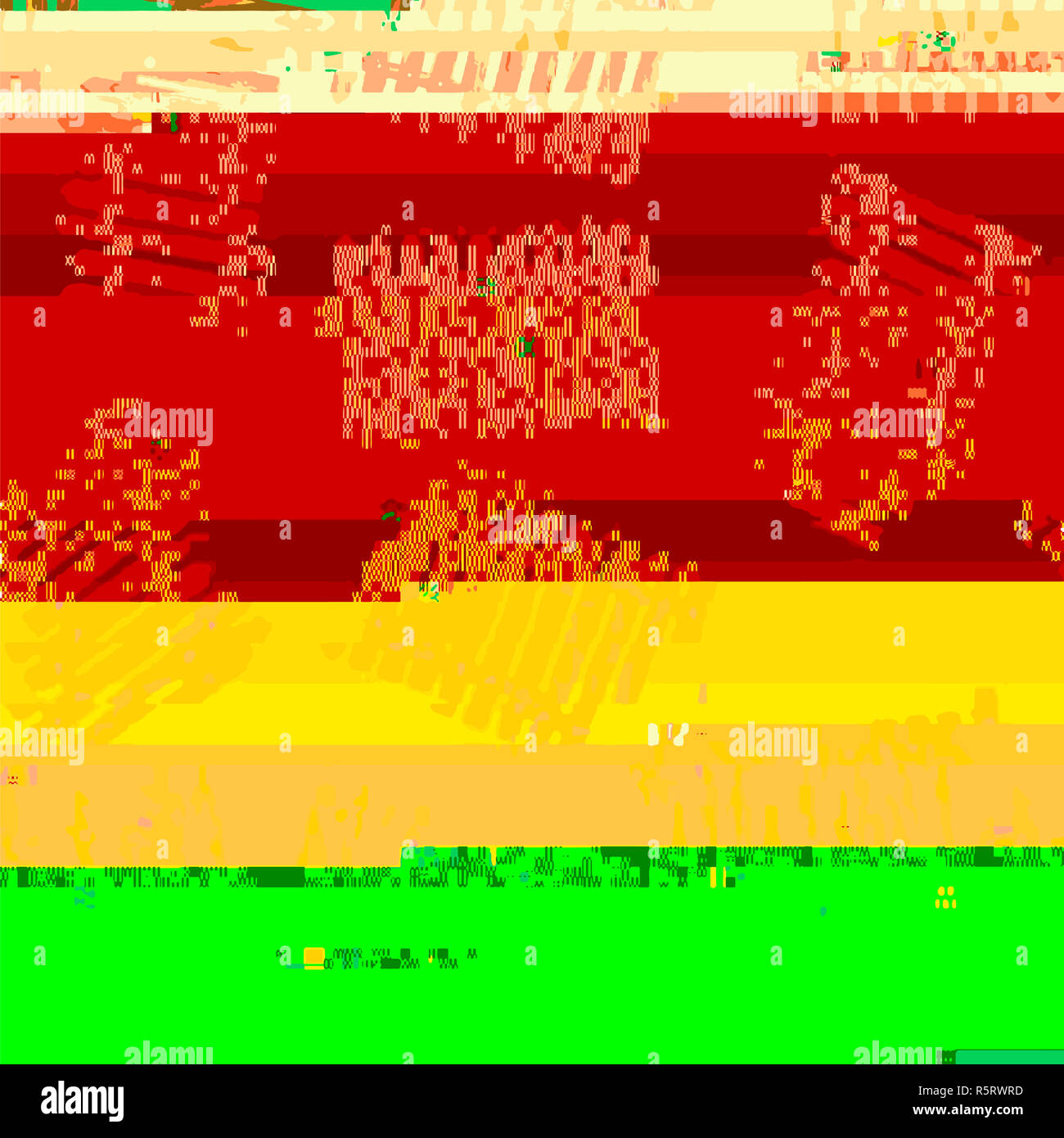 Glitch farbigen Hintergrund Stockfoto