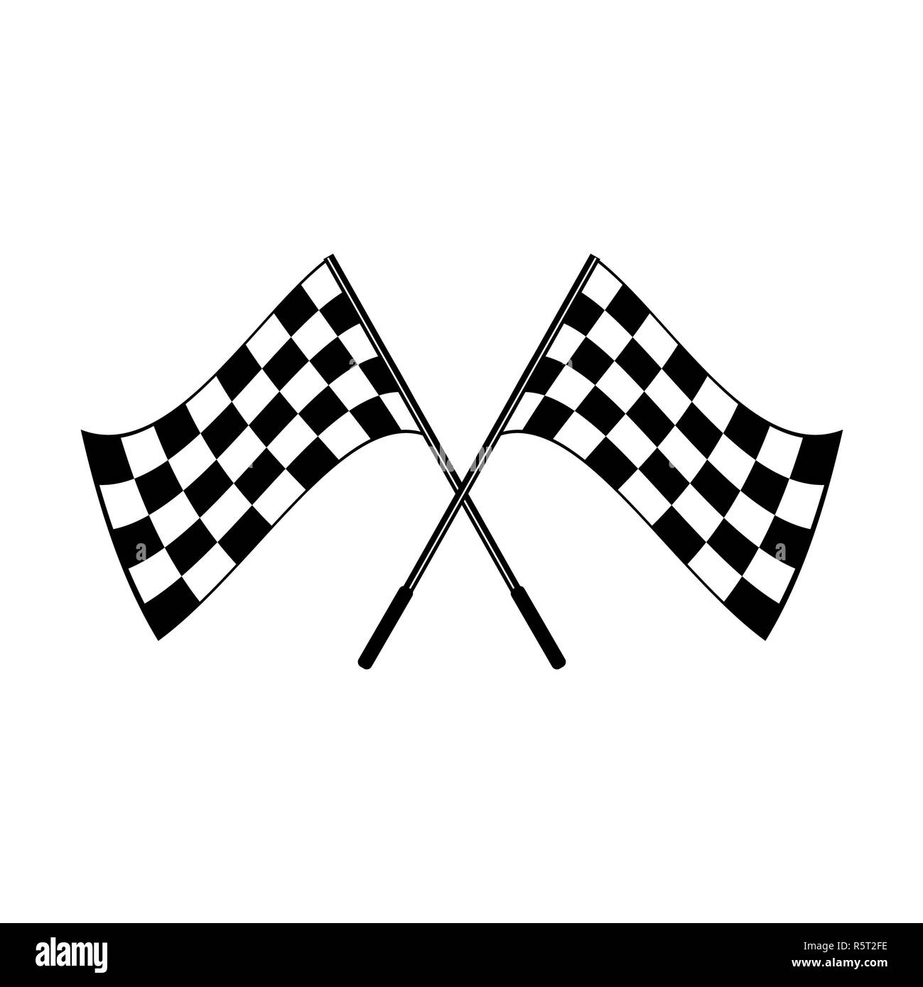 schwarz-weiß karierten Motorsport Racing Banner Start Ende Racing Flagge