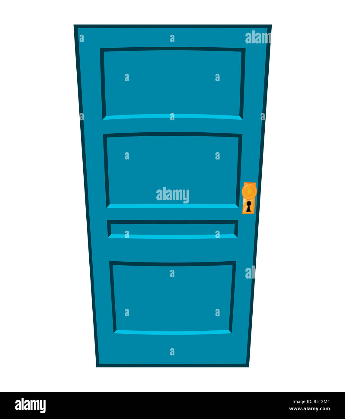 Cartoon Old Wood Door Stockfotos Cartoon Old Wood Door