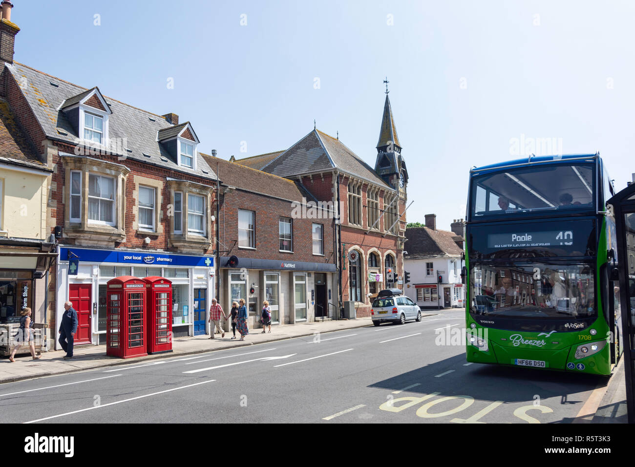 Wareham Town Hall, North Street, Wareham, Dorset, England, Vereinigtes Königreich Stockfoto