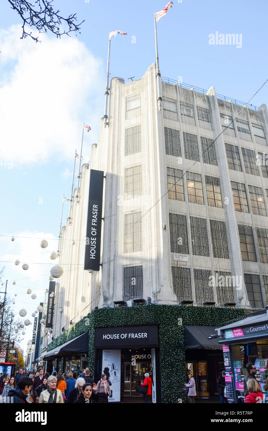 House of Fraser Kaufhaus, Oxford Street, London, UK Stockfoto