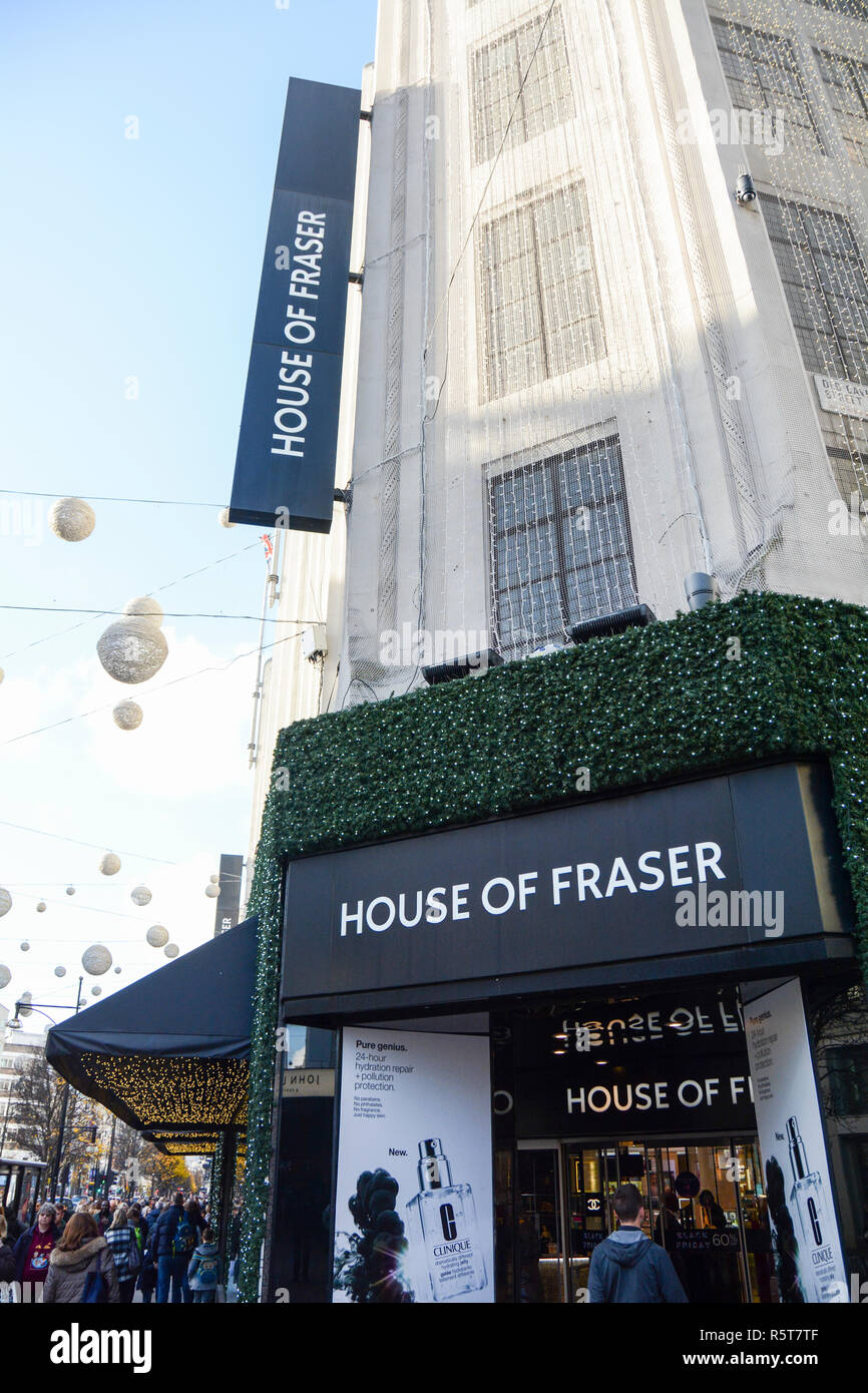 House of Fraser Kaufhaus, Oxford Street, London, UK Stockfoto