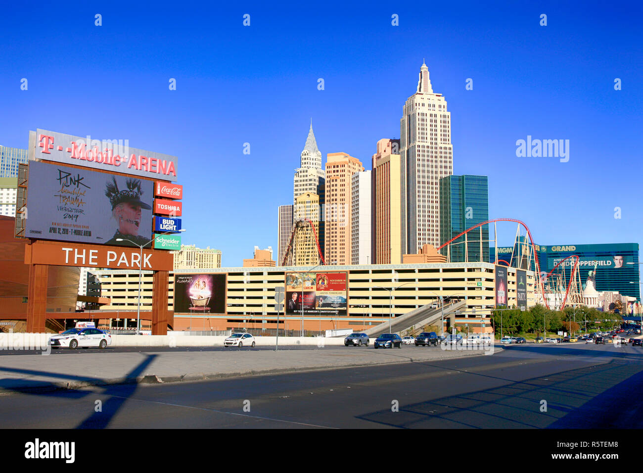 New York New York Wolkenkratzern in Las Vegas, Nevada Stockfoto