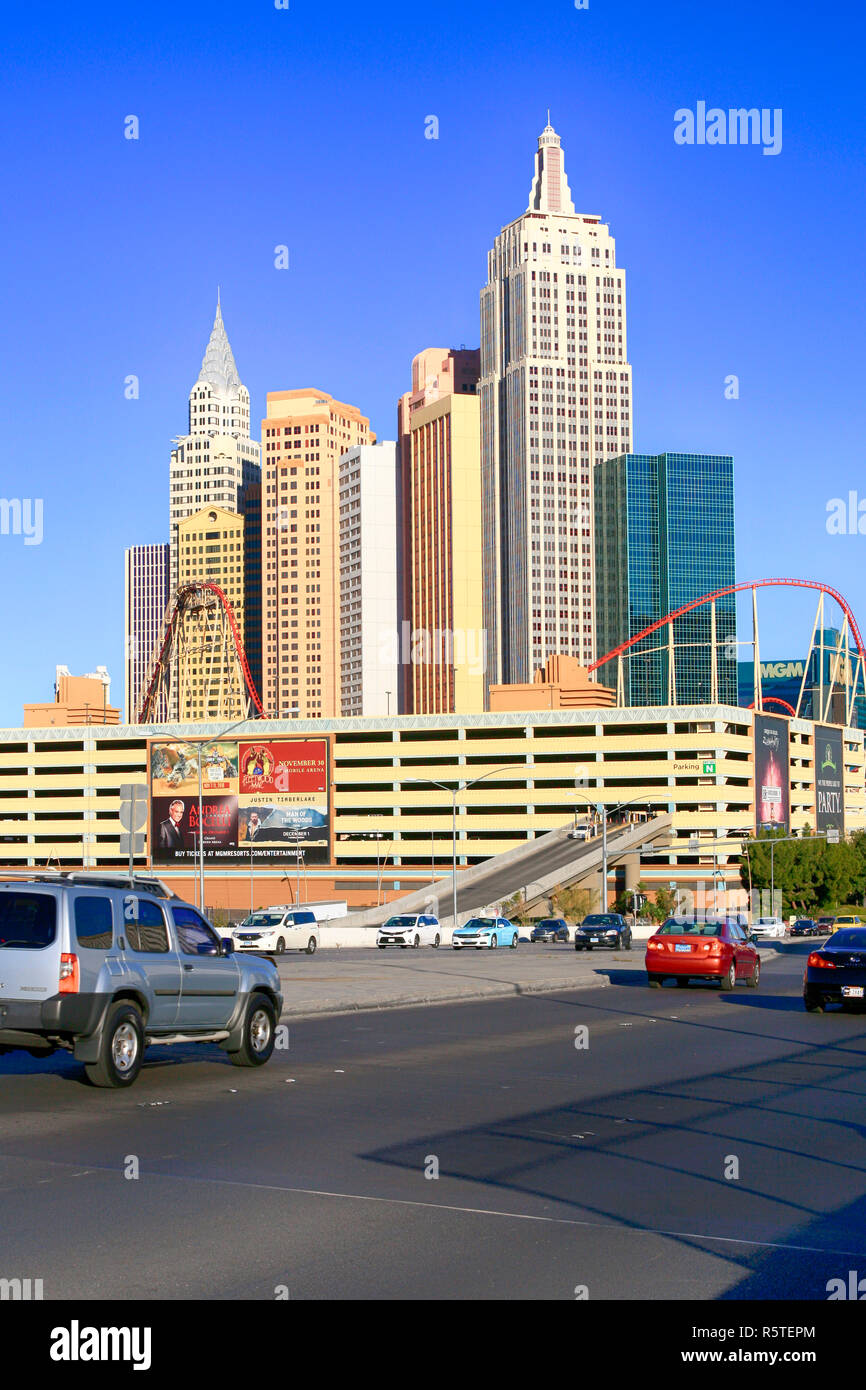New York New York Wolkenkratzern in Las Vegas, Nevada Stockfoto