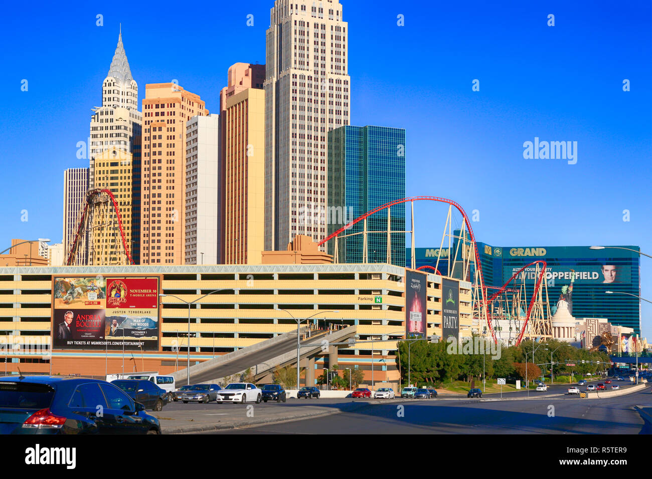New York New York Wolkenkratzern in Las Vegas, Nevada Stockfoto