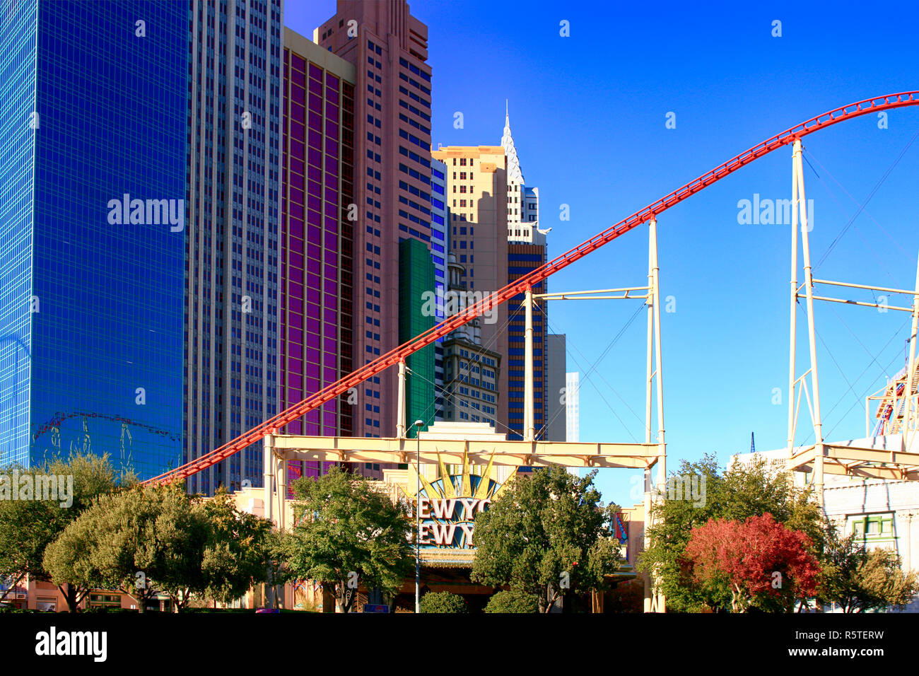 New York New York Wolkenkratzern in Las Vegas, Nevada Stockfoto