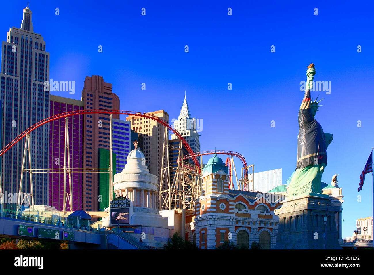 New York New York Wolkenkratzern in Las Vegas, Nevada Stockfoto