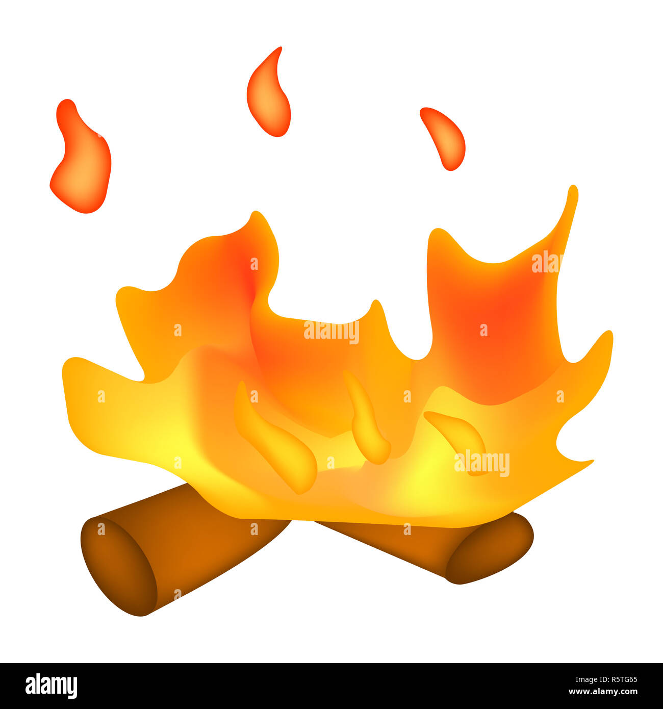 Feuer Malvorlage Flammen