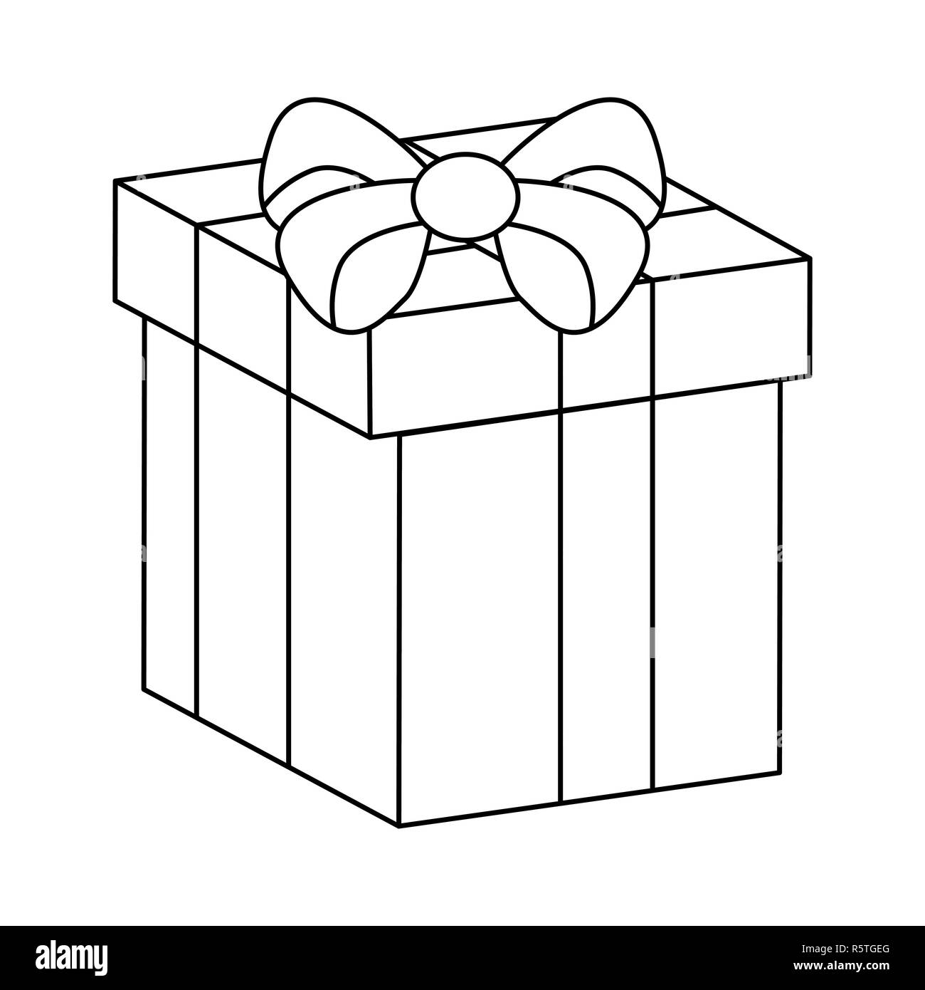 Weihnachten Geschenk Symbol Silhouette Symbol Design Vector Illustration Auf Weissem Hintergrund Stockfotografie Alamy