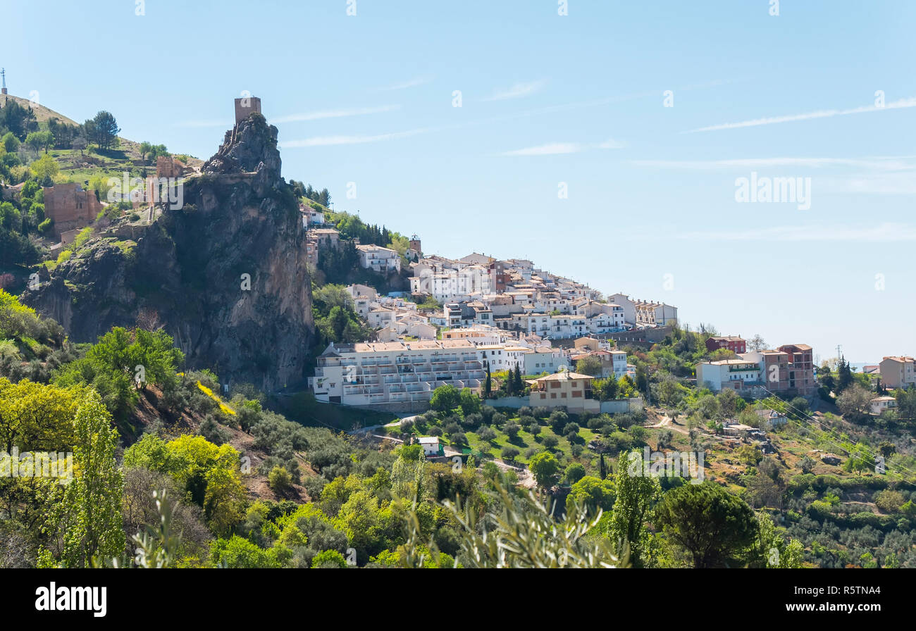 La Iruela Stadt in der Sierra de Cazorla, Jaen, Spanien Stockfoto