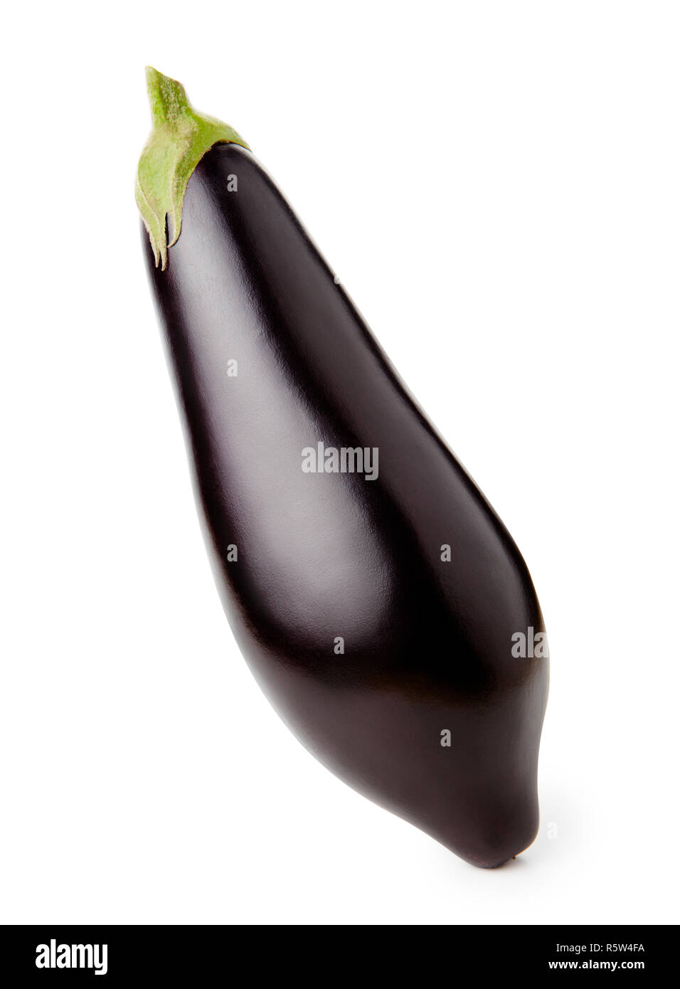 Aubergine isoliert auf weißem Hintergrund Stockfoto