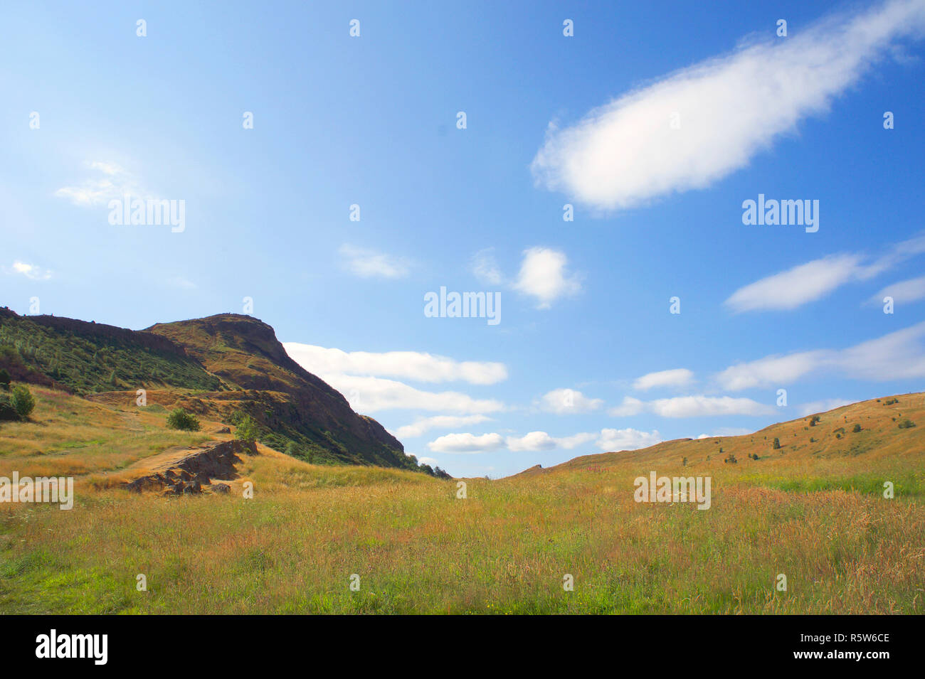 Arthur's Seat, der hauptgipfel einer Gruppe von hohen Hügeln in Edinburgh, Schottland Stockfoto