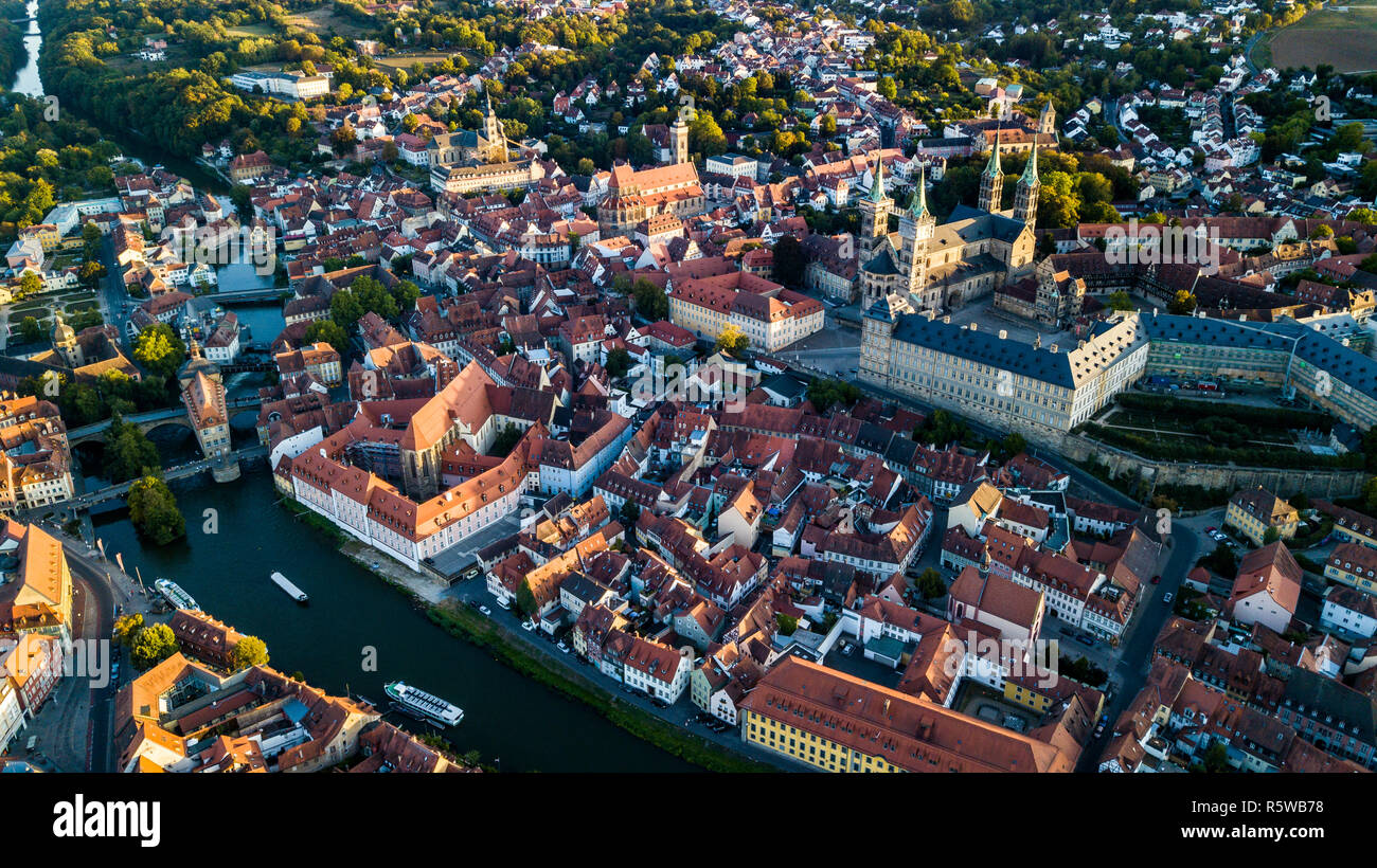 Der Bamberger Dom, Altstadt oder die alte Stadt Bamberg, Deutschland Stockfoto